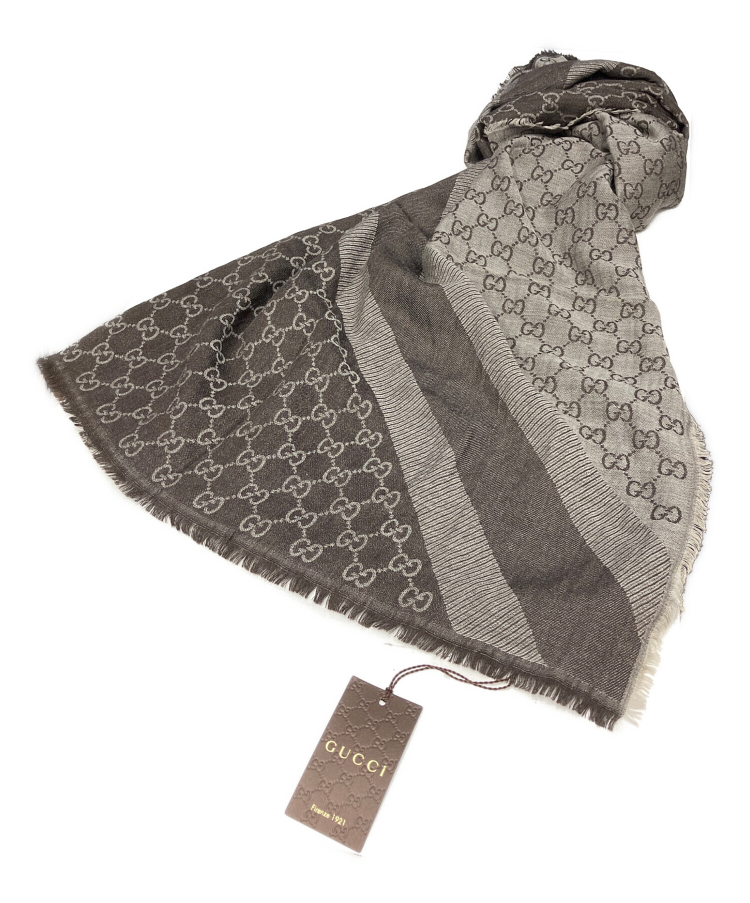 中古・古着通販】GUCCI (グッチ) マフラー ブラウン｜ブランド・古着