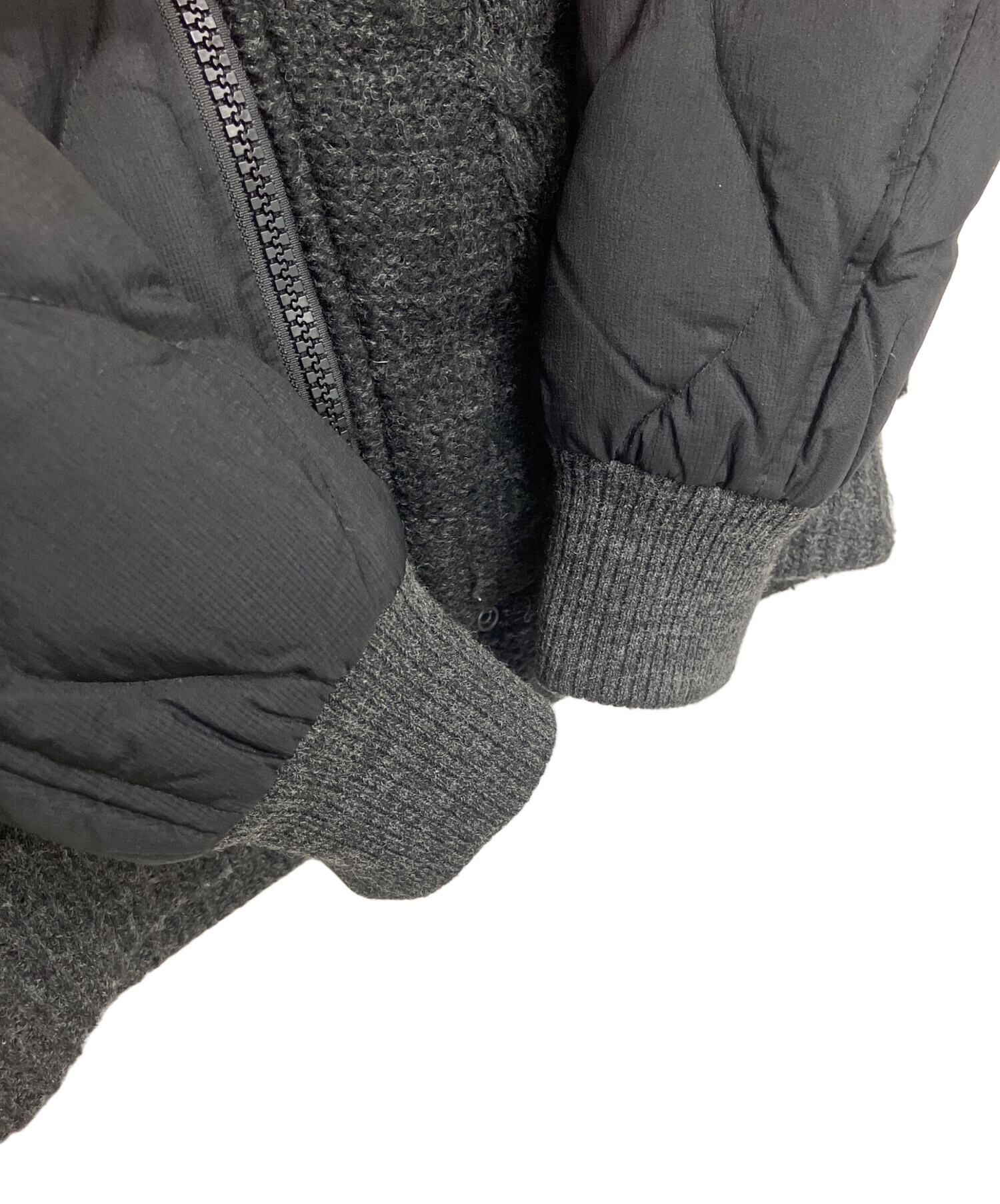 中古・古着通販】DIESEL (ディーゼル) ニット切替ダウンジャケット