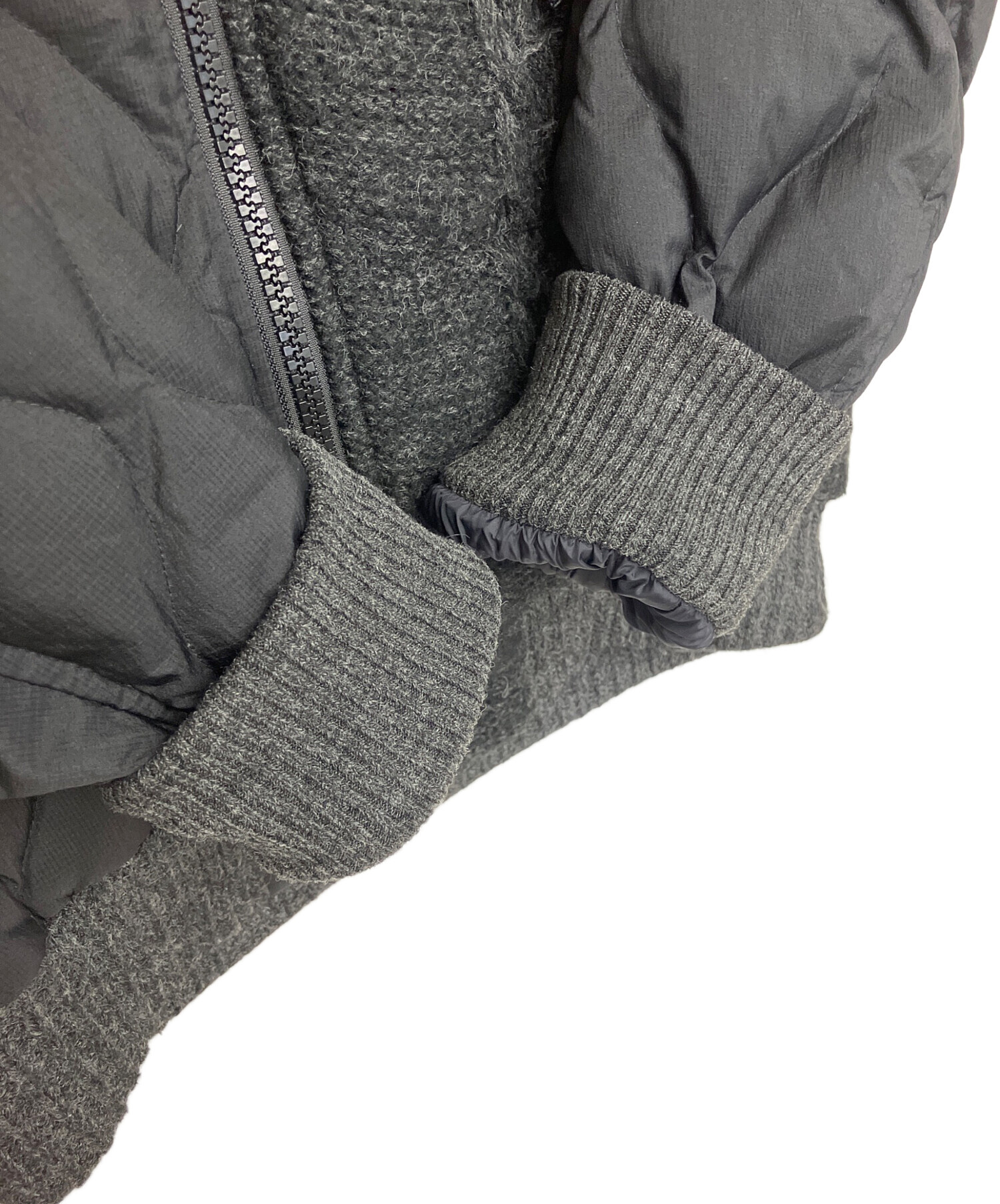 中古・古着通販】DIESEL (ディーゼル) ニット切替ダウンジャケット