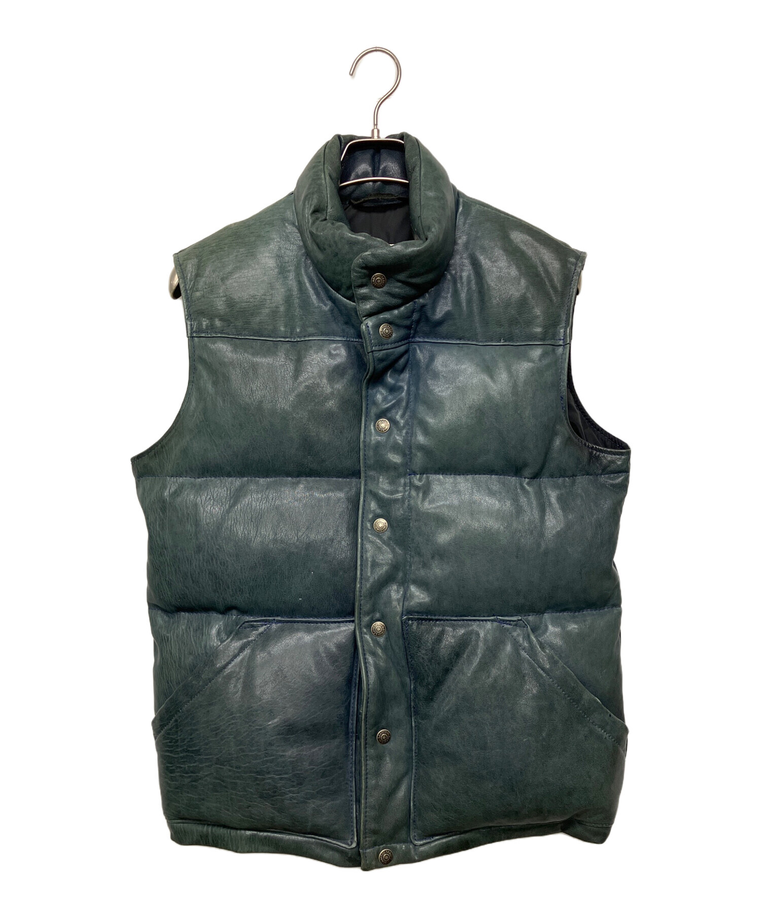 中古・古着通販】Schott (ショット) ダウンベスト ネイビー サイズ:M