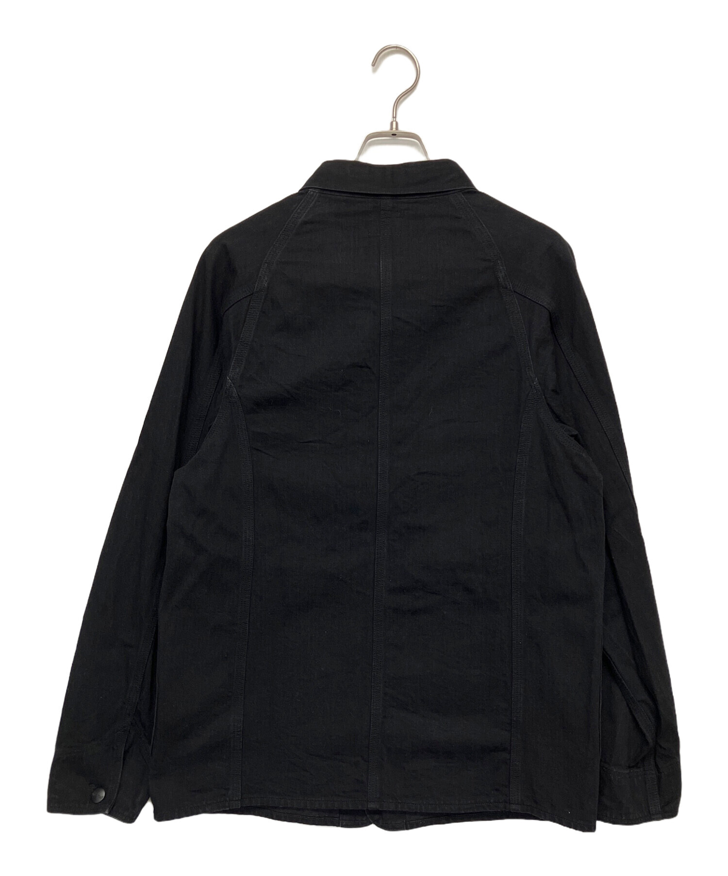 中古・古着通販】orSlow (オアスロウ) カバーオール ブラック サイズ