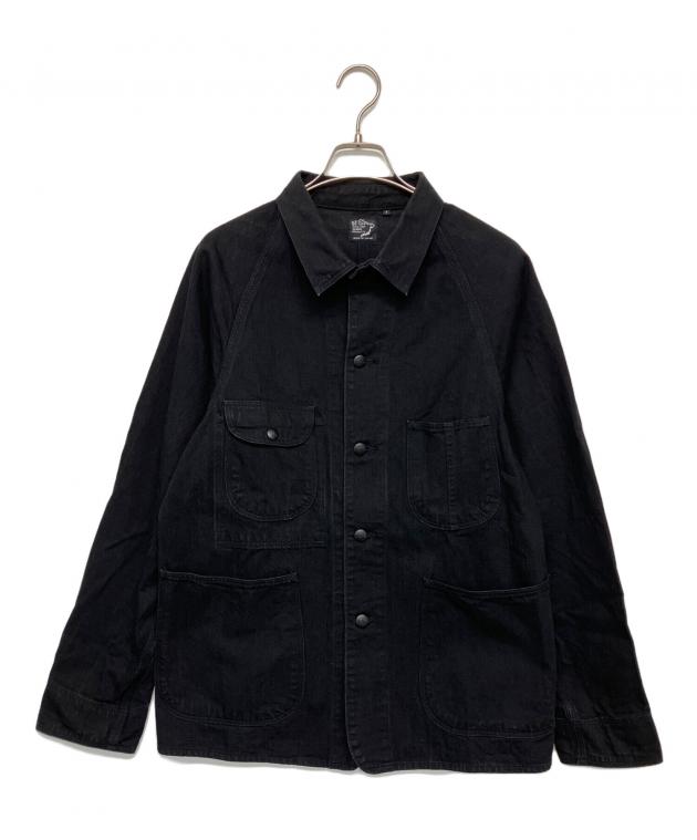 中古・古着通販】orSlow (オアスロウ) カバーオール ブラック サイズ