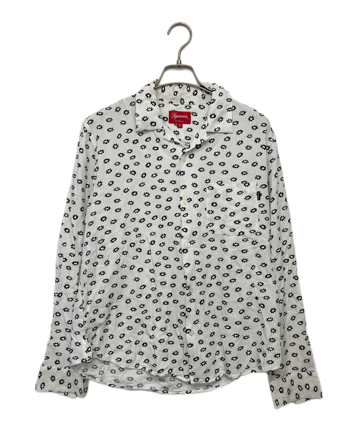 中古・古着通販】SUPREME (シュプリーム) 長袖シャツ ホワイト サイズ 