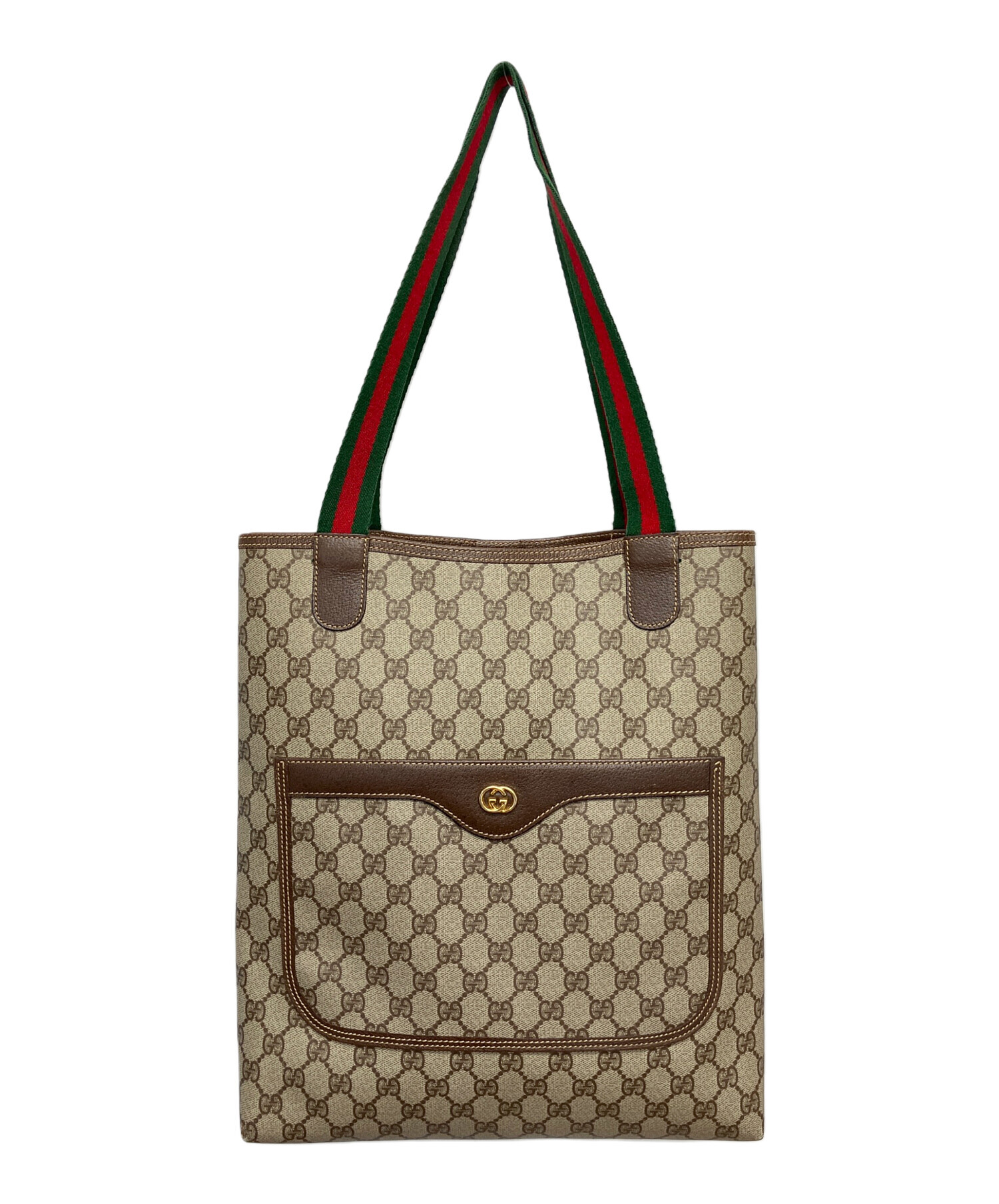 中古・古着通販】GUCCI (グッチ) OLD GUCCI トートバッグ ブラウン
