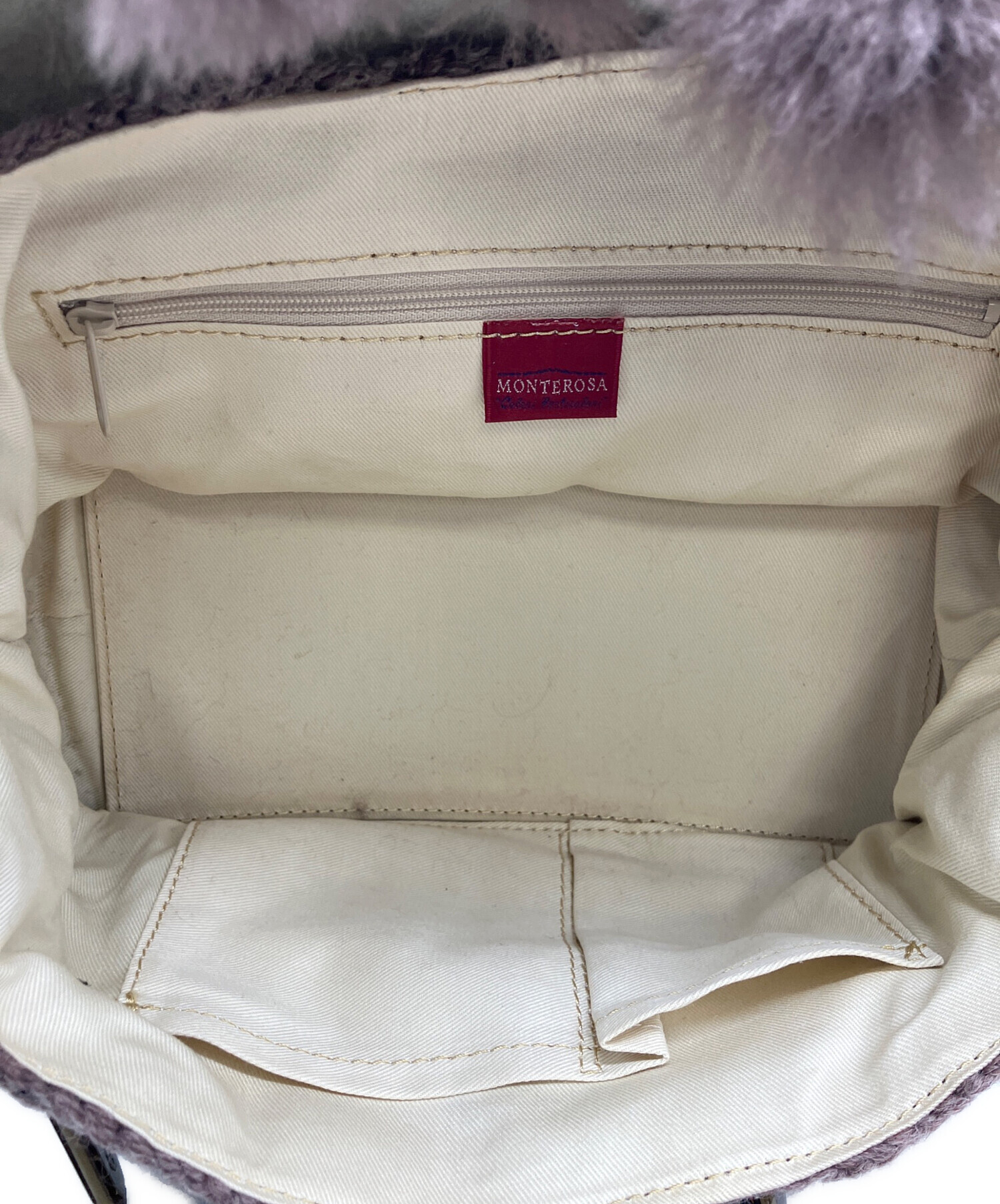 中古・古着通販】MONTEROSA (モンテローザ) ムートンバッグ パープル 