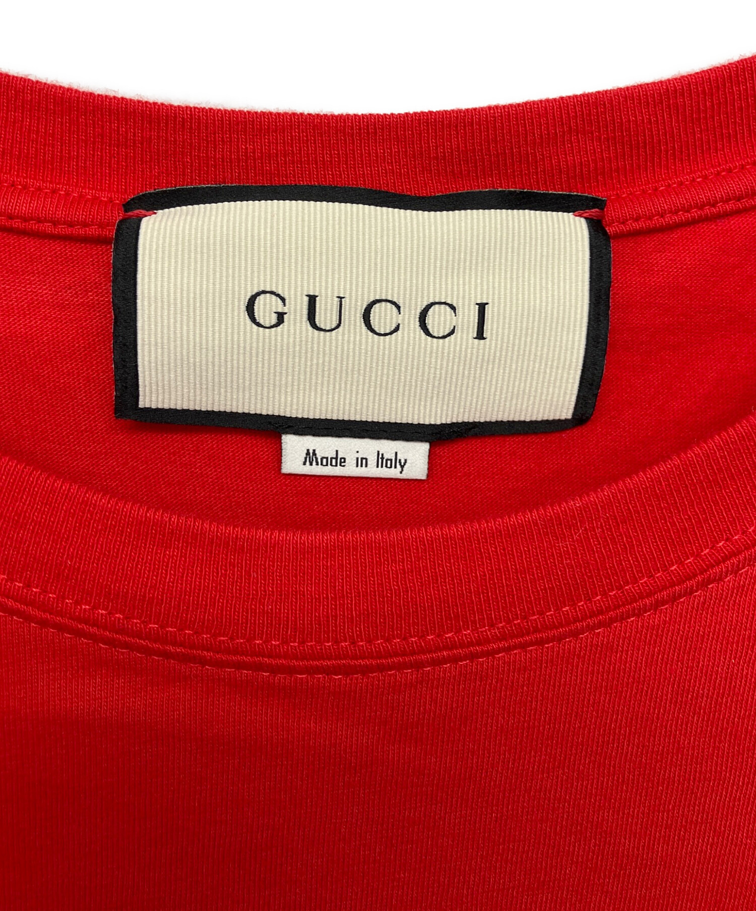 中古・古着通販】GUCCI (グッチ) 半袖カットソー レッド サイズ:M