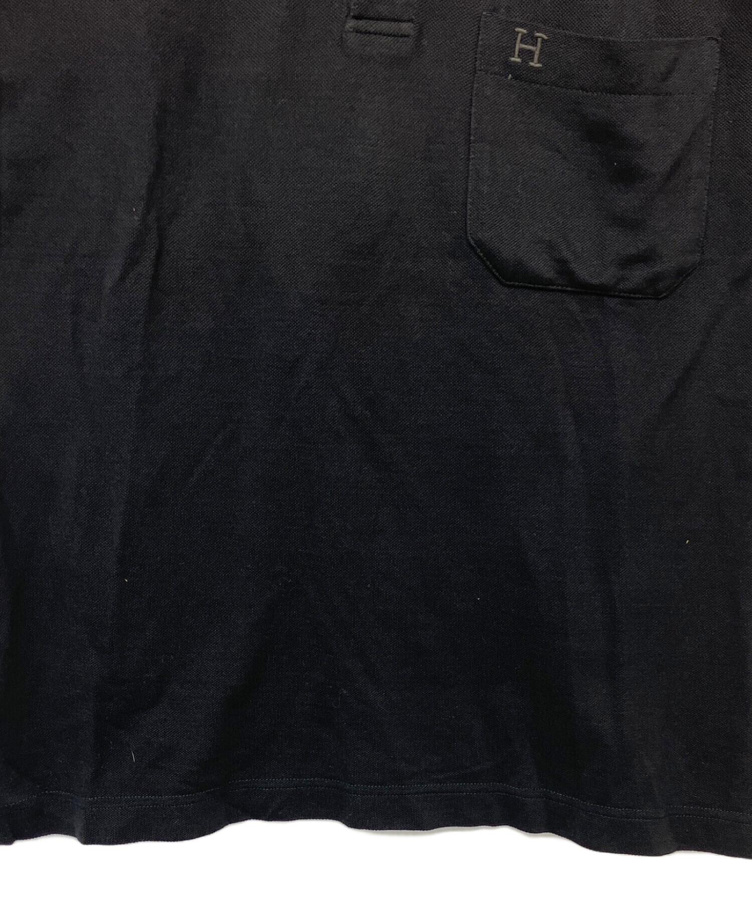 中古・古着通販】HERMES (エルメス) ポロシャツ ブラック サイズ:XS