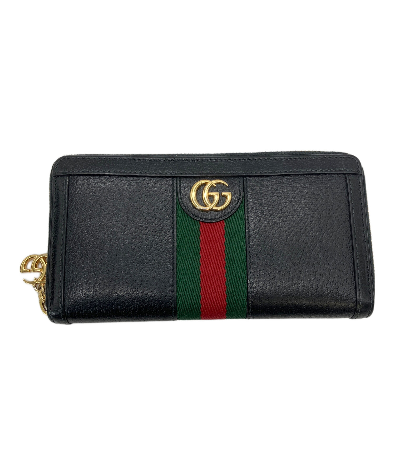 中古・古着通販】GUCCI (グッチ) ジップアラウンドウォレット ブラック