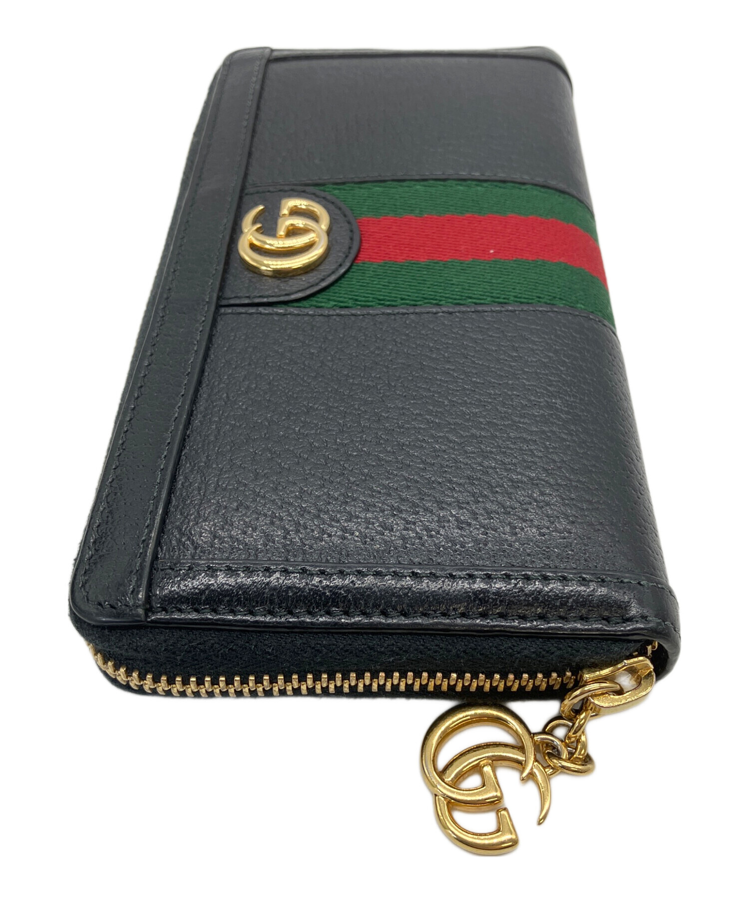 中古・古着通販】GUCCI (グッチ) ジップアラウンドウォレット ブラック