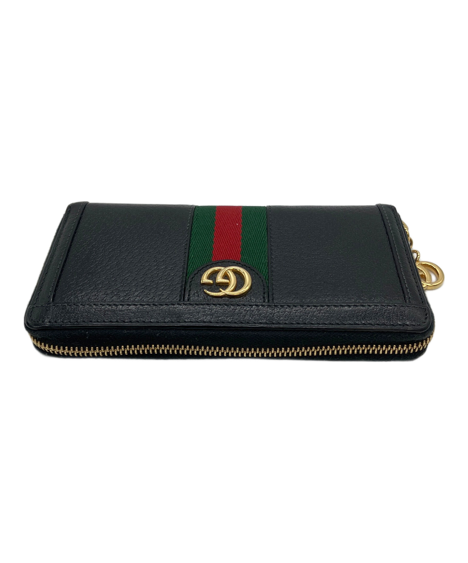 中古・古着通販】GUCCI (グッチ) ジップアラウンドウォレット ブラック