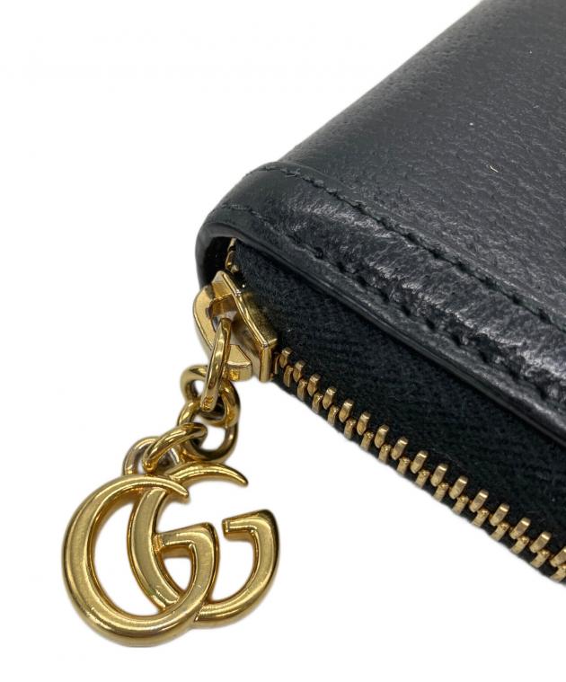 中古・古着通販】GUCCI (グッチ) ジップアラウンドウォレット ブラック