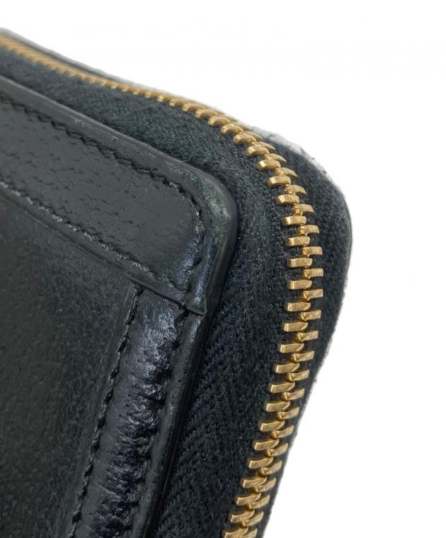 中古・古着通販】GUCCI (グッチ) ジップアラウンドウォレット ブラック