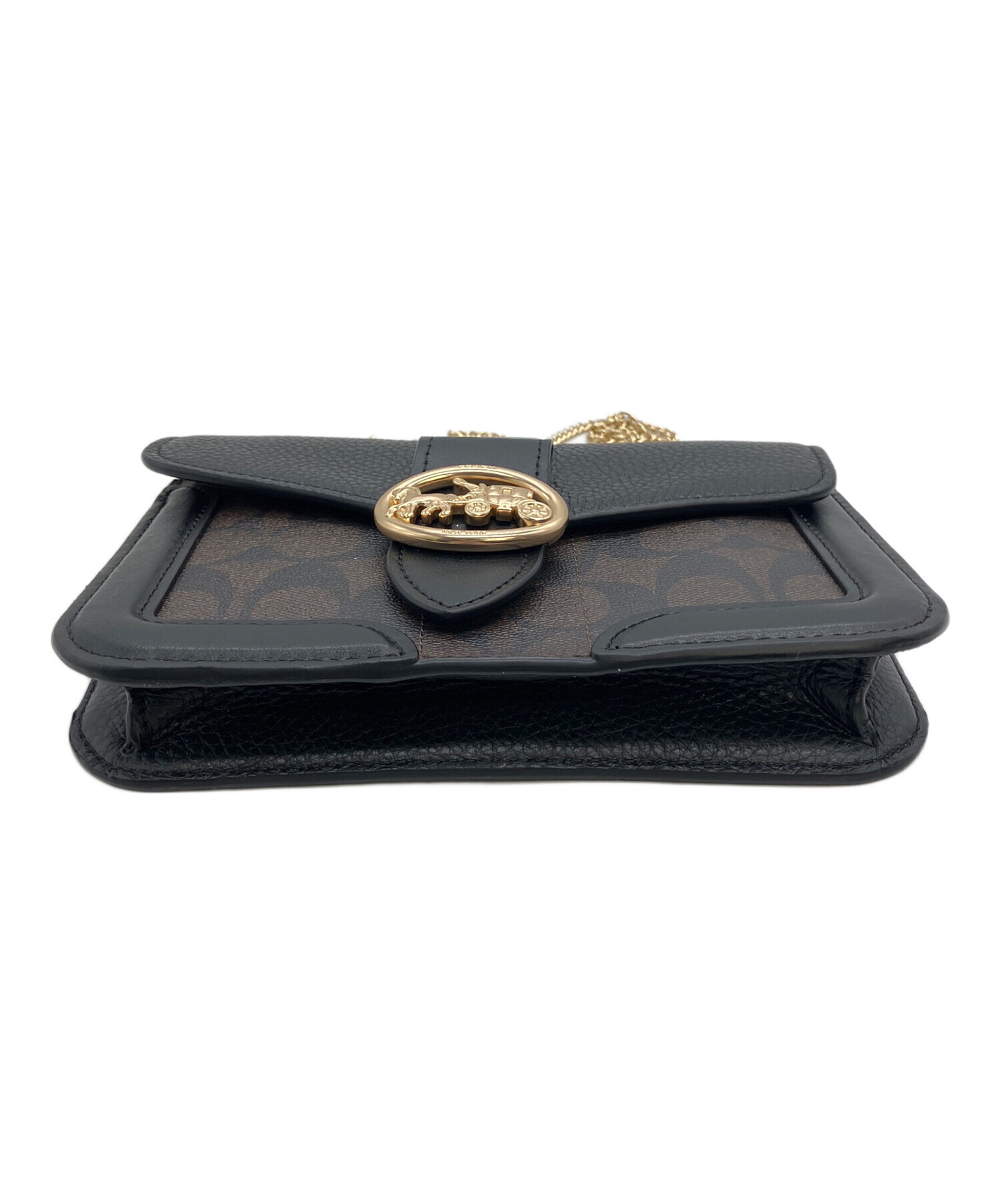 コーチ チェーンウォレット クロスボディ 未使用 中古・古着通販】COACH (コーチ) チェーンウォレット ブラウン