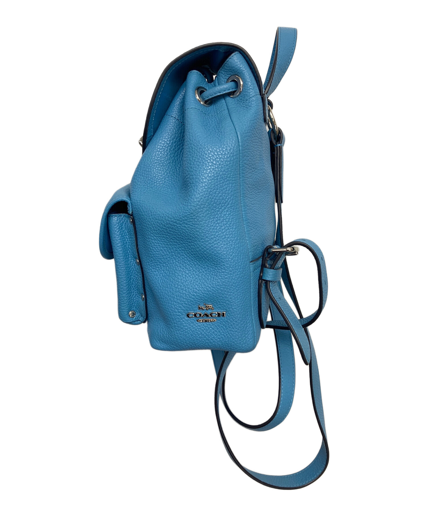 貴重！COACH ヴィンテージ ミニリュック 中古・古着通販】COACH (コーチ) ミニリュック スカイブルー｜ブランド