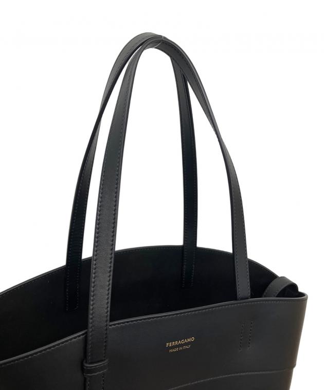 中古・古着通販】Ferragamo (フェラガモ) トートバッグ ブラック