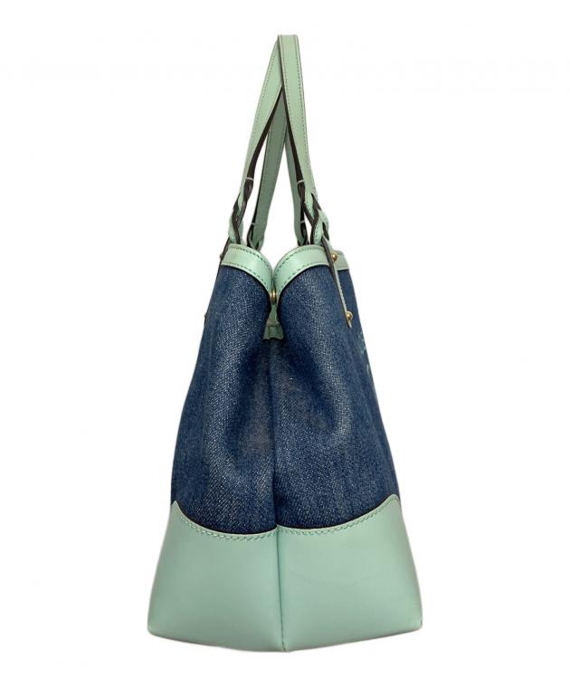 GUCCI デニムトートバッグ イタリア製 中古・古着通販】GUCCI (グッチ) デニムトートバッグ インディゴ