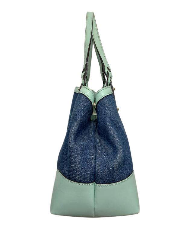 Gucci デニム トートバッグ 中古・古着通販】GUCCI (グッチ) デニムトートバッグ インディゴ