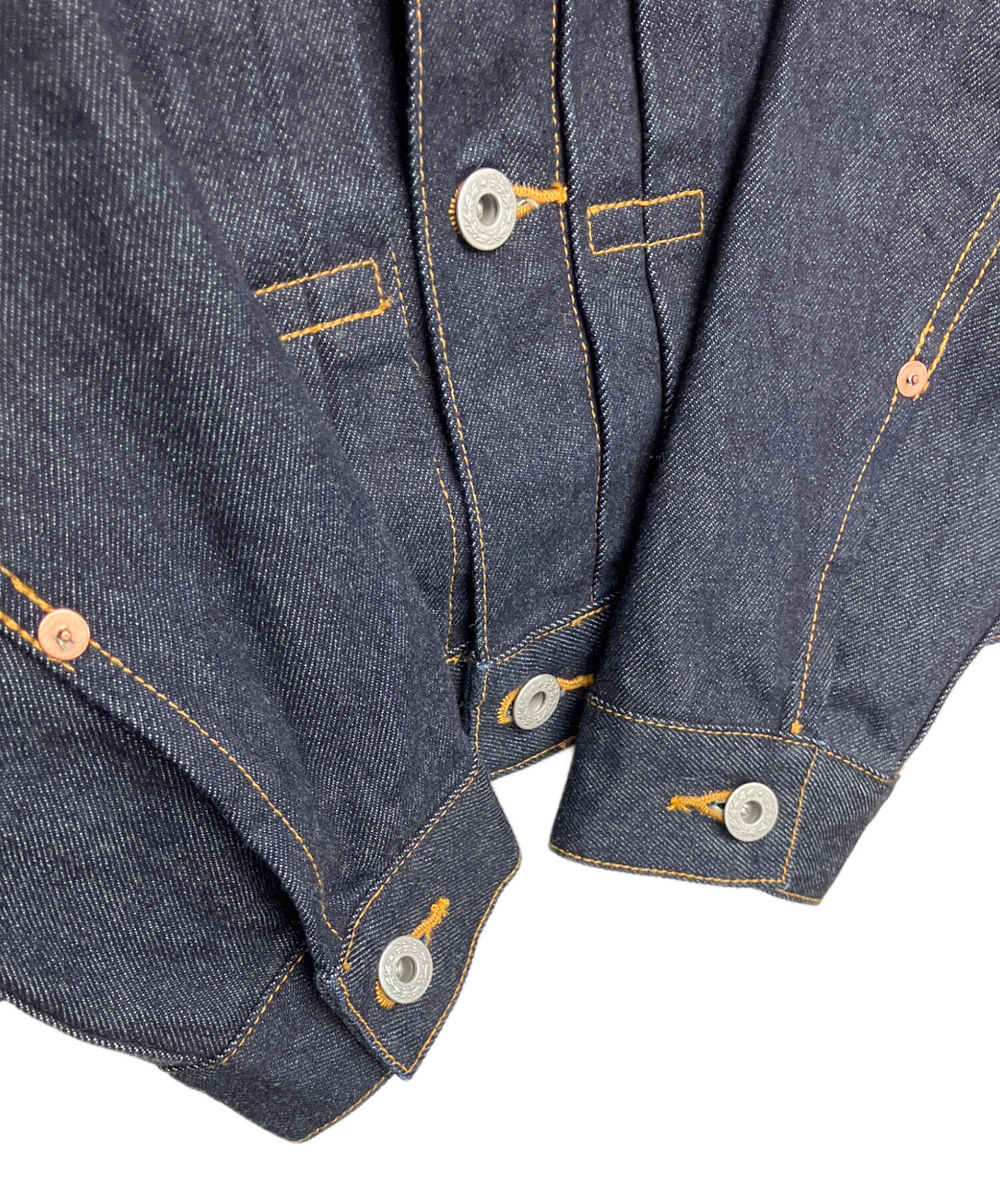 中古~ネイビー デニムジャケット~~ 中古・古着通販】Schott (ショット) 961J デニムジャケット ネイビー