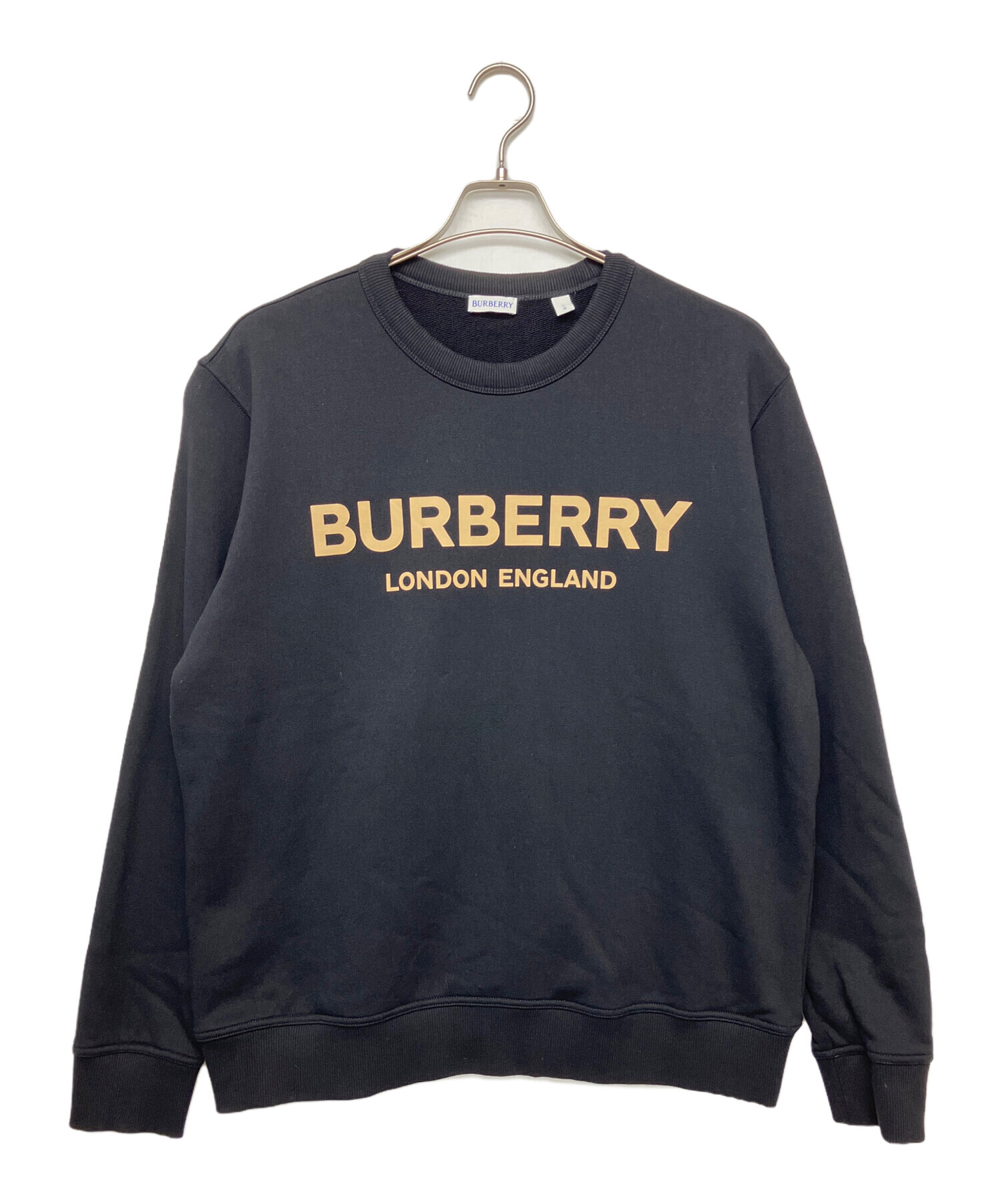 中古・古着通販】BURBERRY (バーバリー) ロゴスウェット ブラック