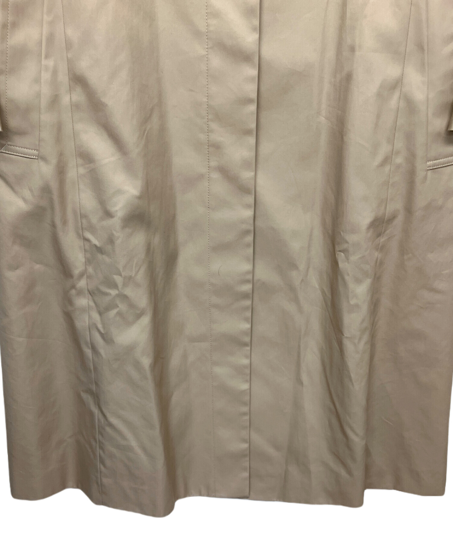 中古・古着通販】ANAYI (アナイ) ノーカラーコート ベージュ サイズ:36