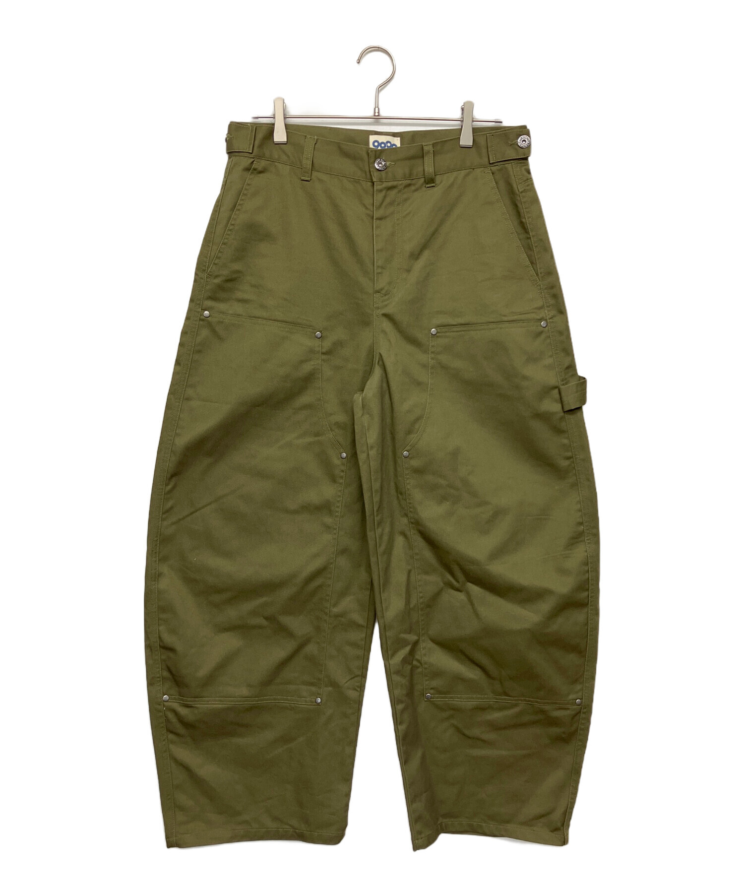 中古・古着通販】9090 (9090) ダブルニーワークパンツ グリーン サイズ