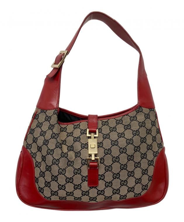 中古・古着通販】GUCCI (グッチ) ワンショルダーバッグ レッド