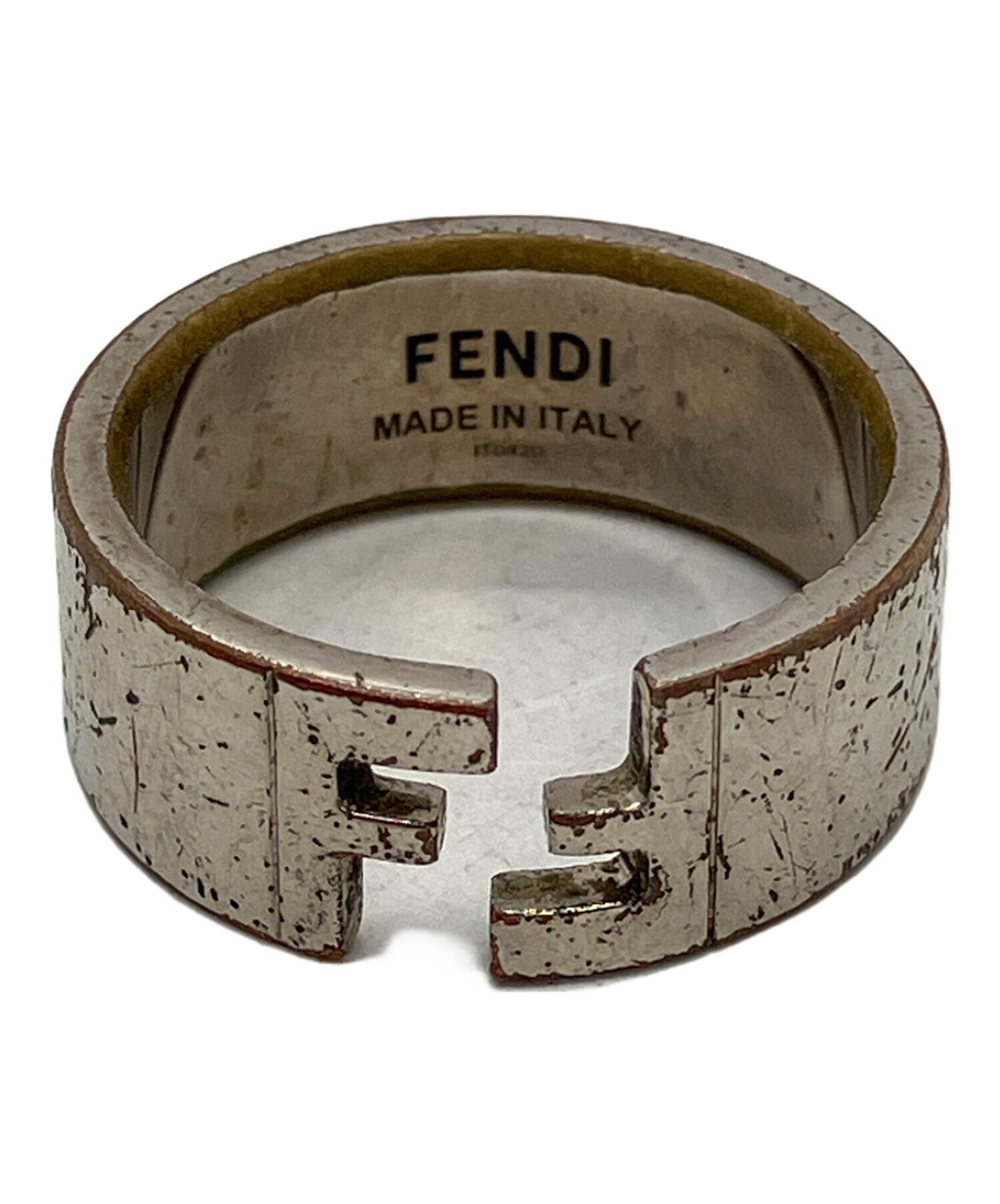 フェンディロゴリング ✨FENDI✨フェンディ✨ロゴ✨コンビ✨箱付き