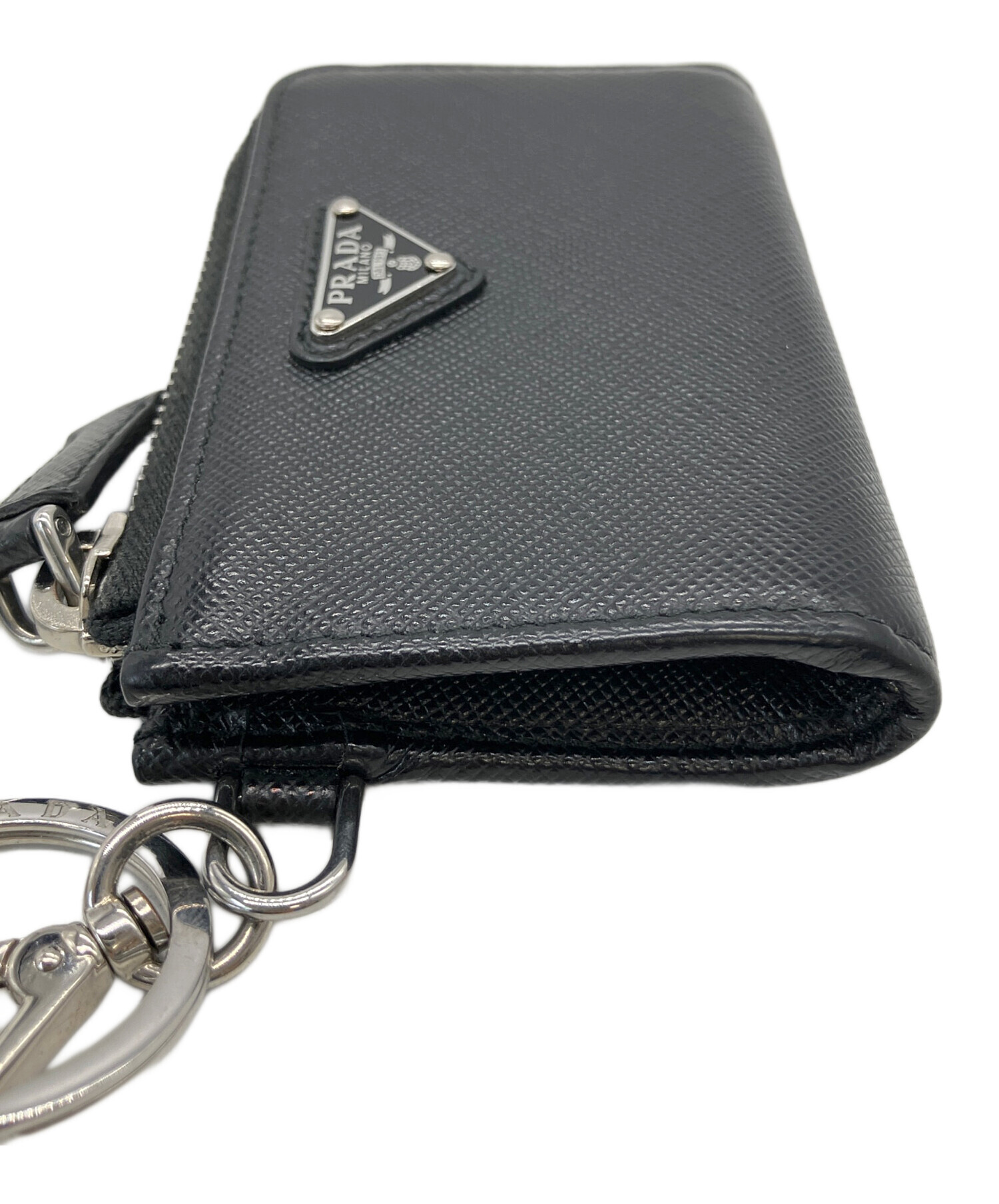 中古・古着通販】PRADA (プラダ) サフィアーノ コインケース ブラック