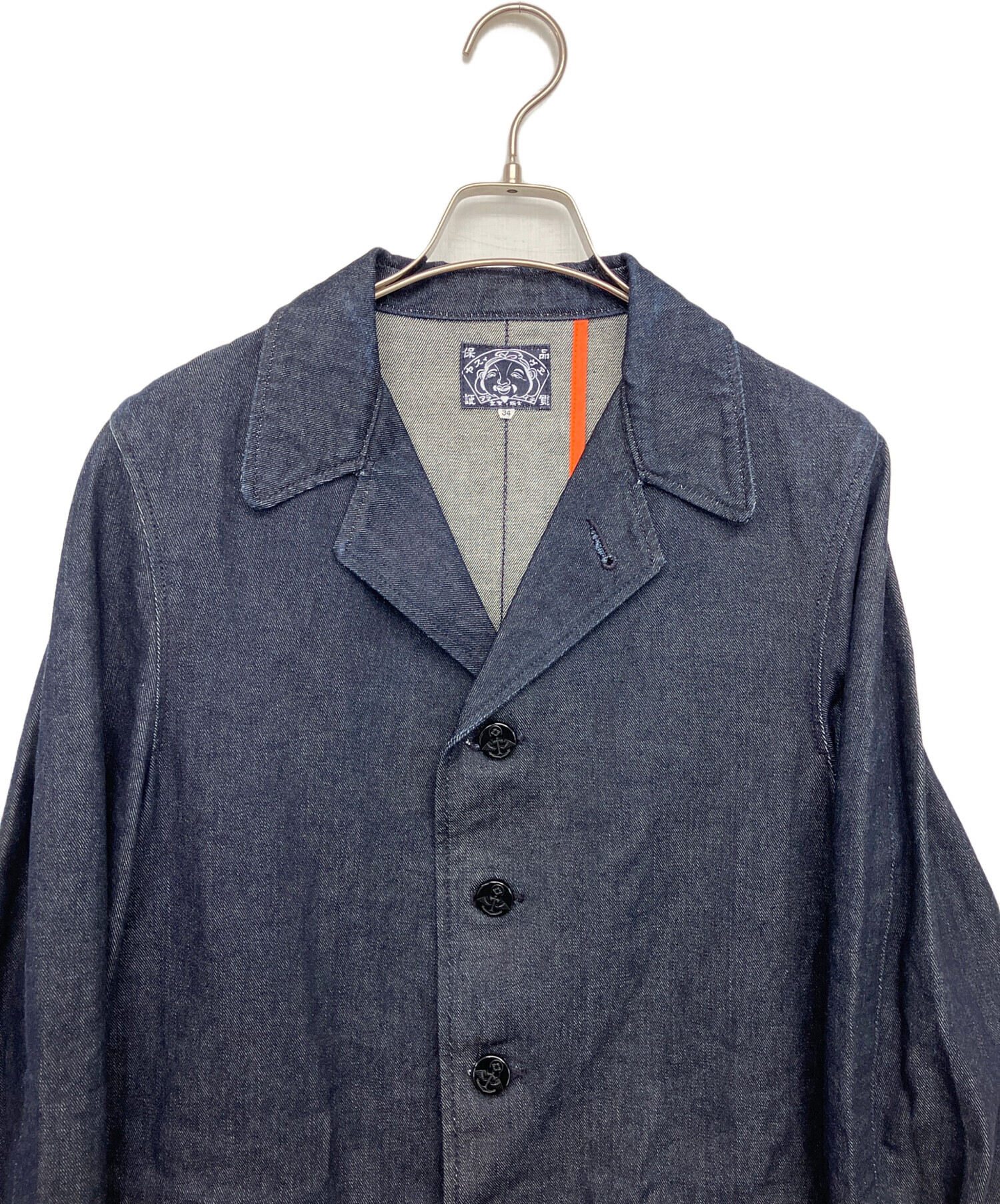 中古・古着通販】EVISU (エヴィス) デニムジャケット ネイビー サイズ