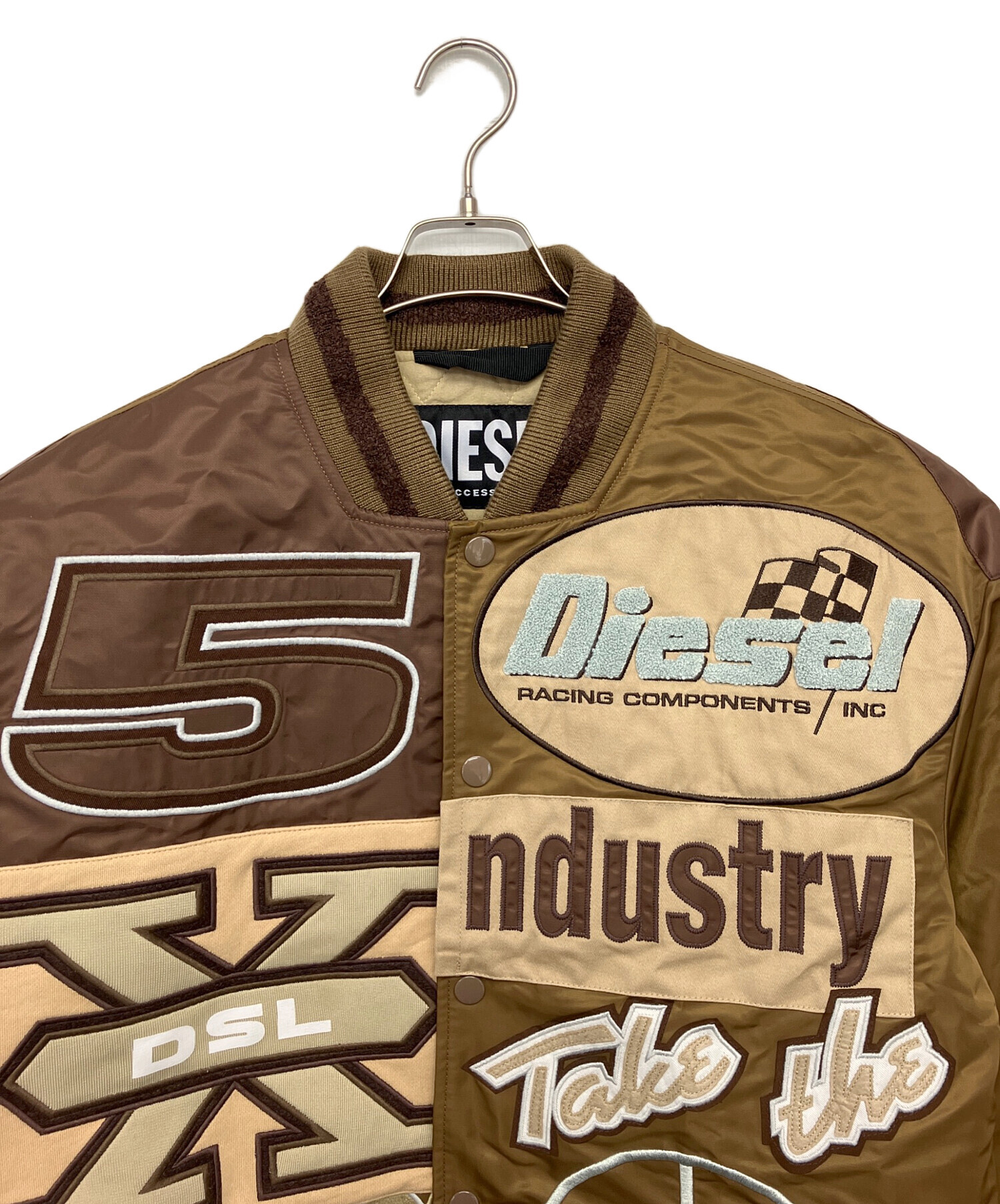 中古・古着通販】DIESEL (ディーゼル) スタジャン ブラウン サイズ:XL