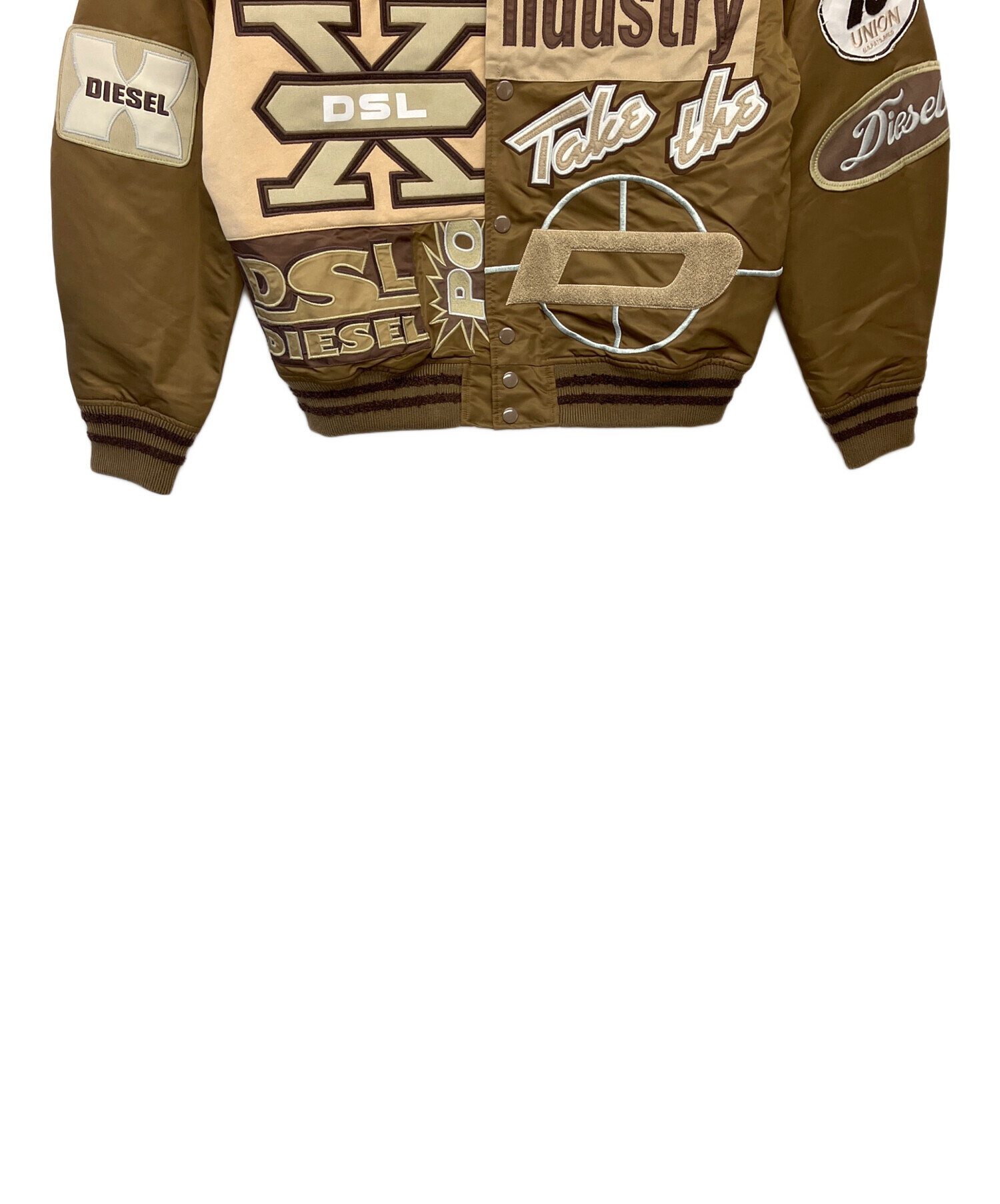 中古・古着通販】DIESEL (ディーゼル) スタジャン ブラウン サイズ:XL
