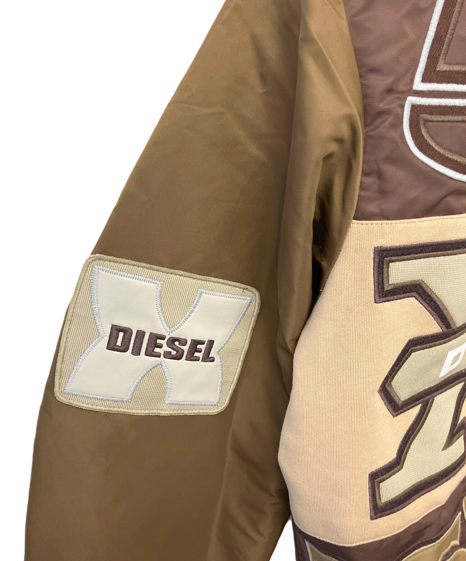 中古・古着通販】DIESEL (ディーゼル) スタジャン ブラウン サイズ:XL