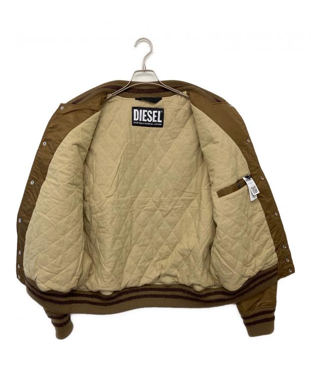 中古・古着通販】DIESEL (ディーゼル) スタジャン ブラウン サイズ:XL