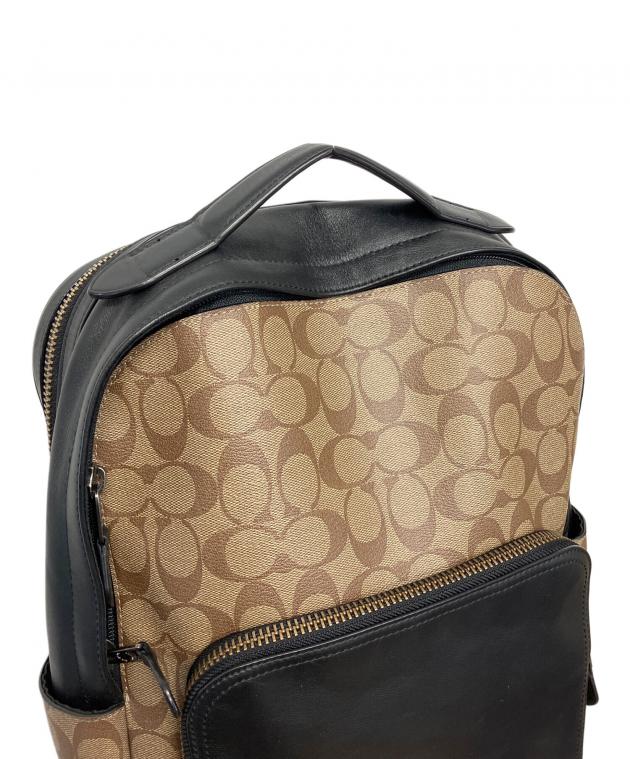 中古・古着通販】COACH (コーチ) リュック アイボリー×ブラック