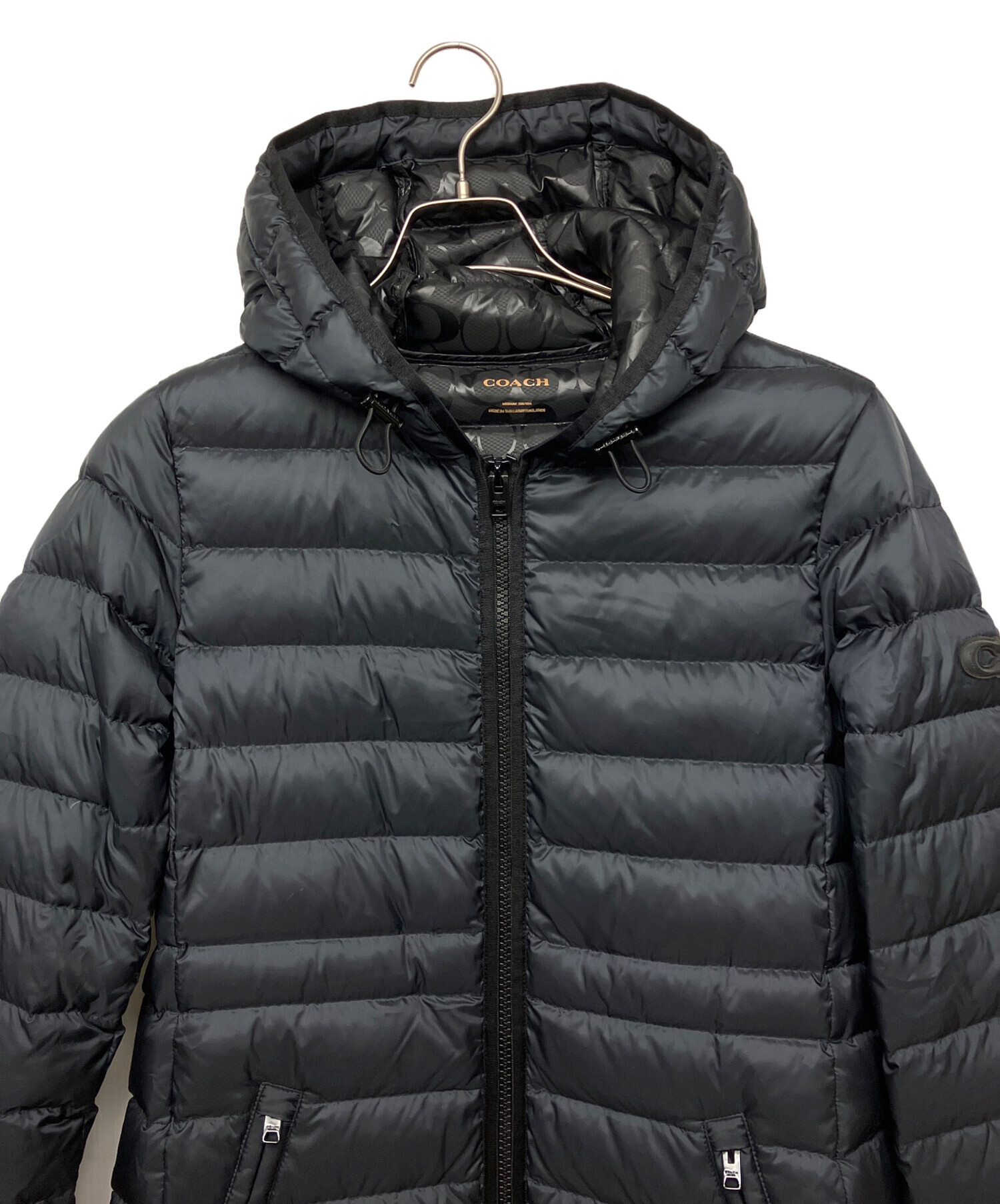 中古・古着通販】COACH (コーチ) ダウンコート ブラック サイズ:M