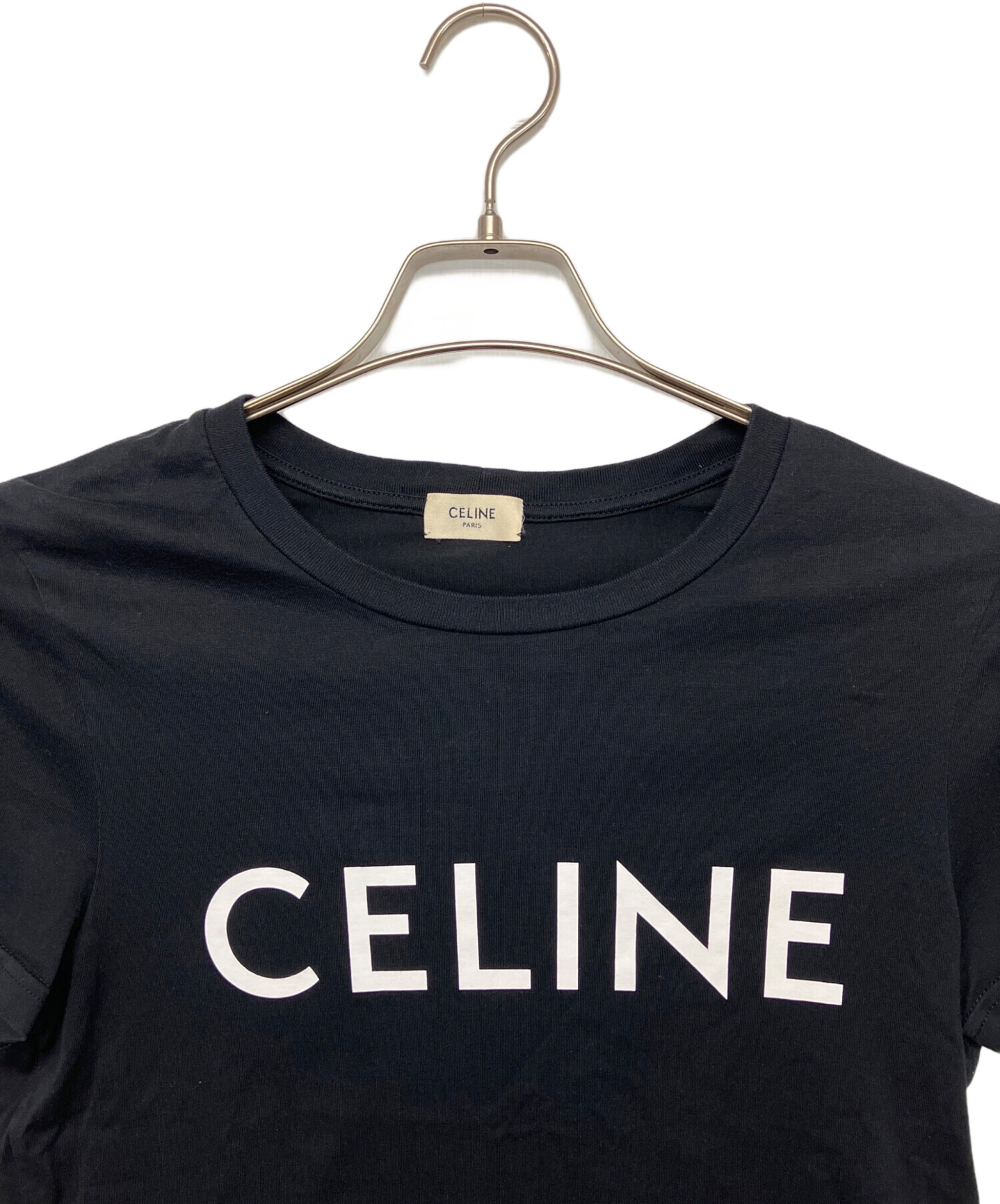 中古・古着通販】CELINE (セリーヌ) 半袖カットソー ブラック サイズ:S 
