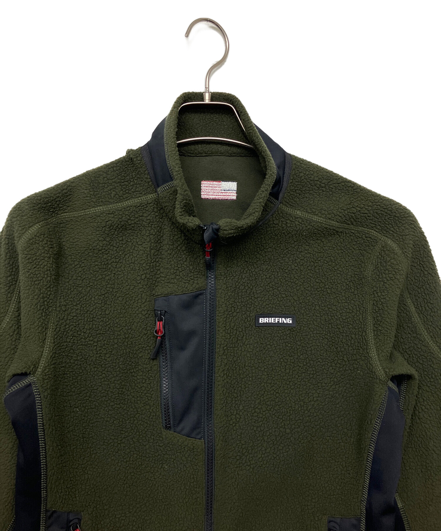ブリーフィング BRG213M41 ボアフリースジャケット 中古・古着通販】BRIEFING (ブリーフィング) フリースジャケット