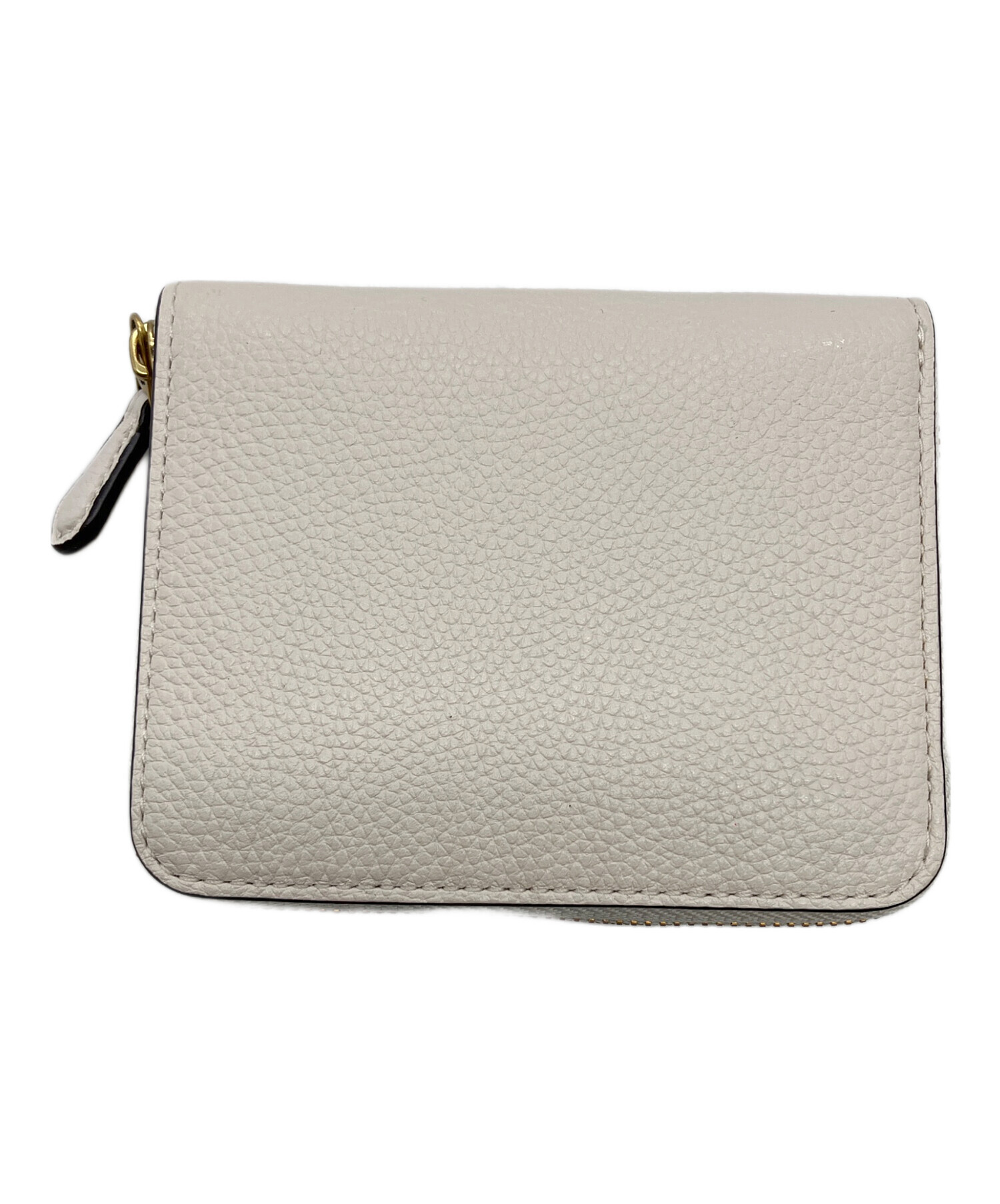中古・古着通販】COACH (コーチ) 2つ折り財布 アイボリー 未使用品 