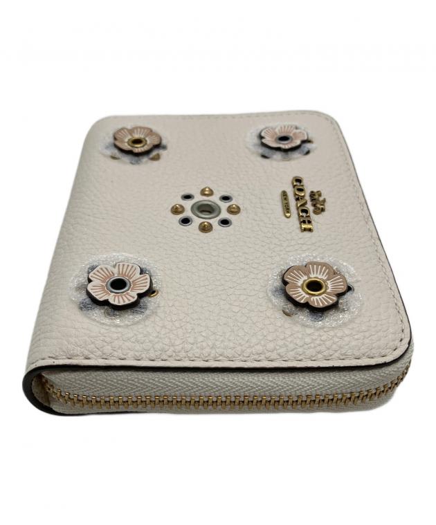 中古・古着通販】COACH (コーチ) 2つ折り財布 アイボリー 未使用品 
