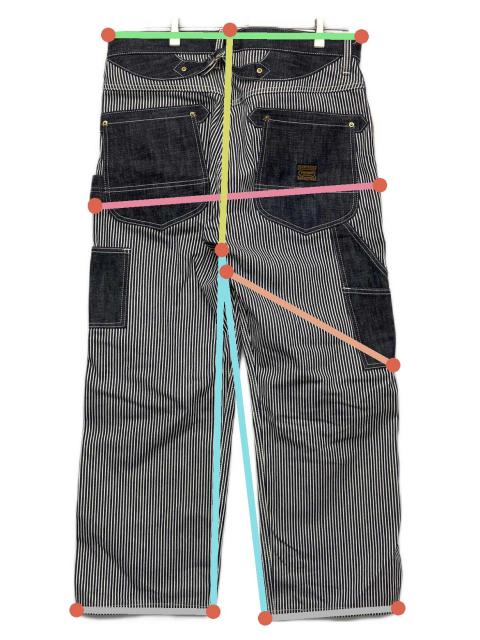 中古・古着通販】VANSON (バンソン) ヒッコリー ペインターパンツ