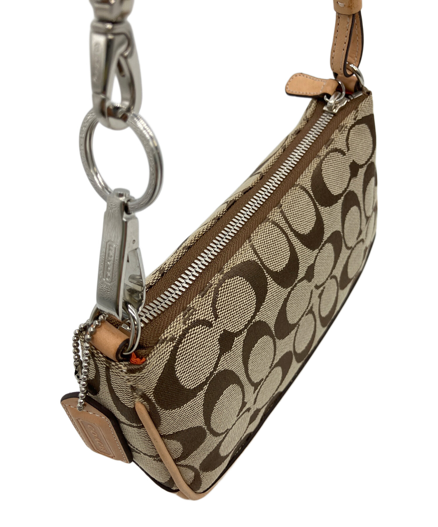 中古・古着通販】COACH (コーチ) シグネチャー ワンショルダーバッグ