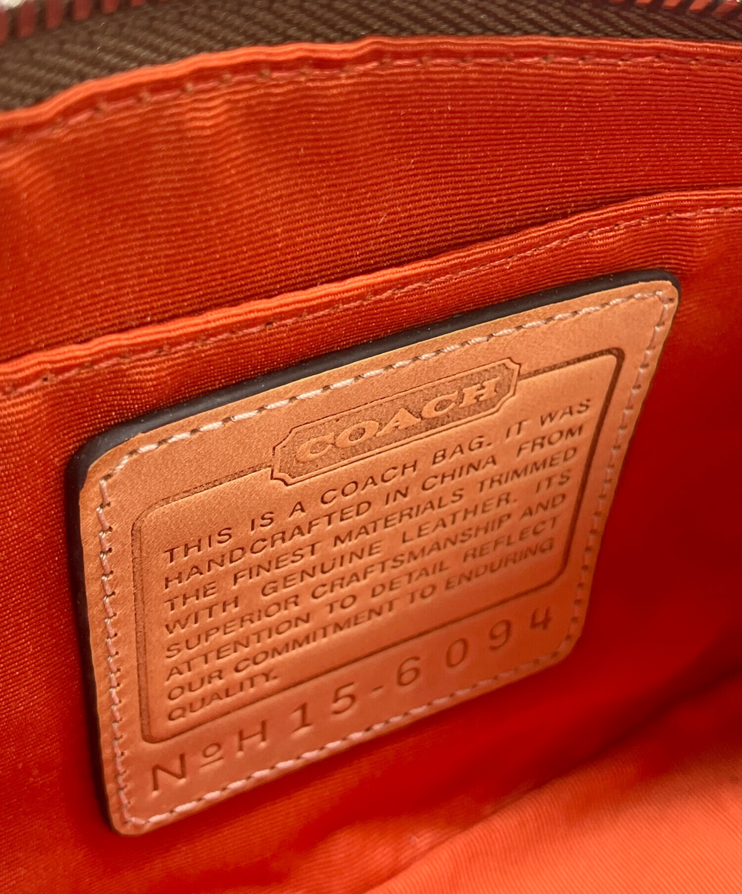 中古・古着通販】COACH (コーチ) シグネチャー ワンショルダーバッグ