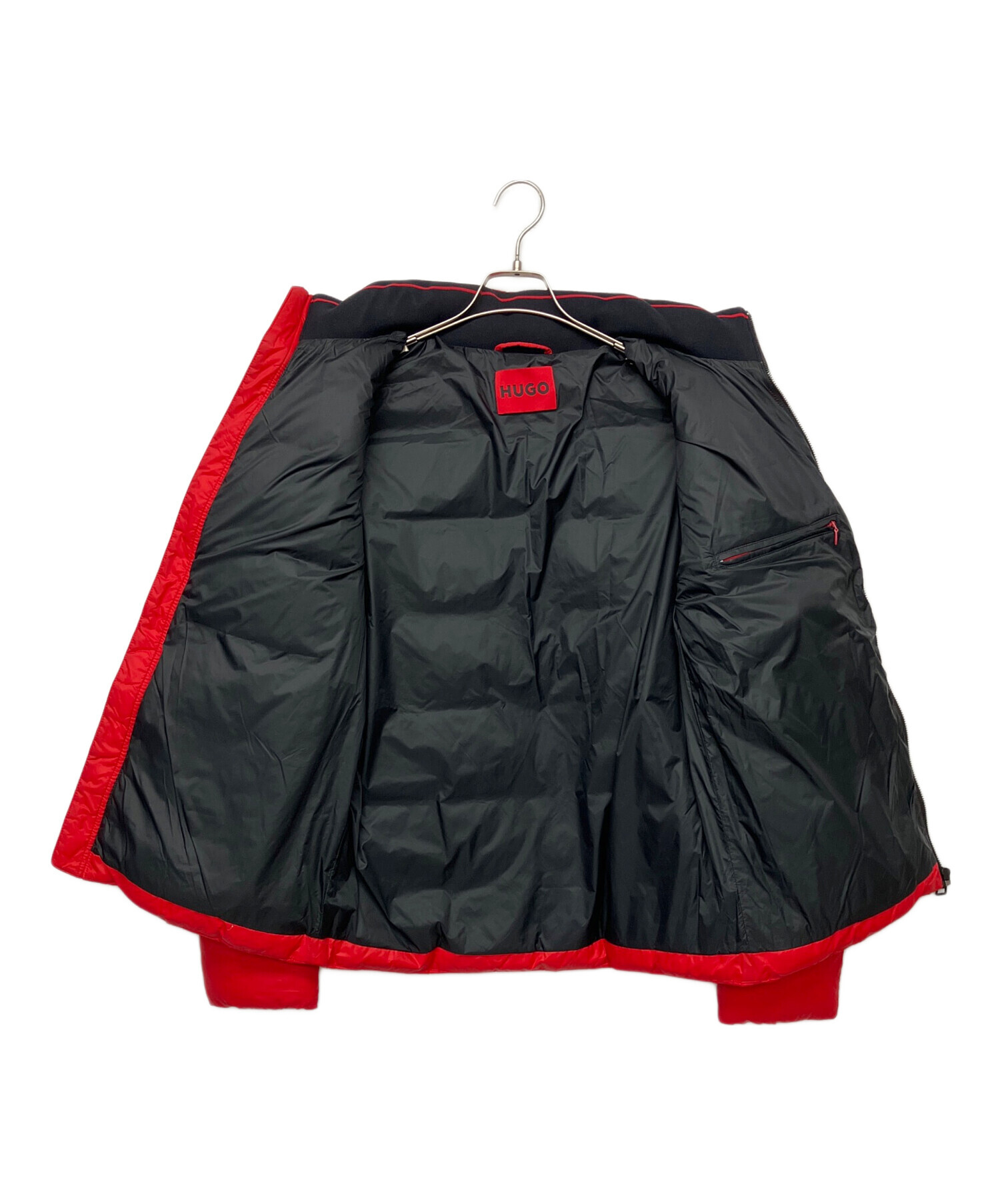 HUGO BOSS ヒューゴボス ブラウス L 赤 【古着】【中古】【送料無料】 中古・古着通販】HUGO BOSS (ヒューゴ ボス) ボーダーニット グレー