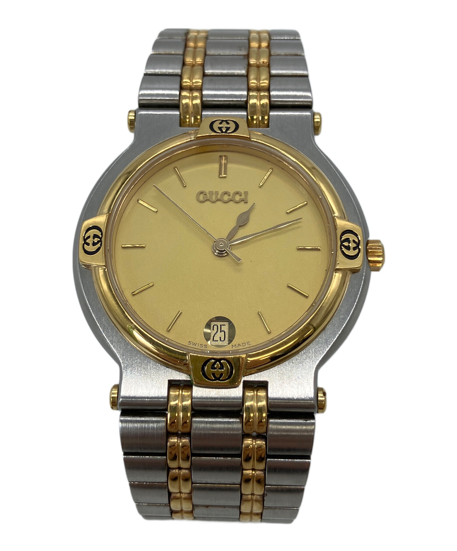 中古・古着通販】GUCCI (グッチ) 9000M 腕時計 ゴールド｜ブランド