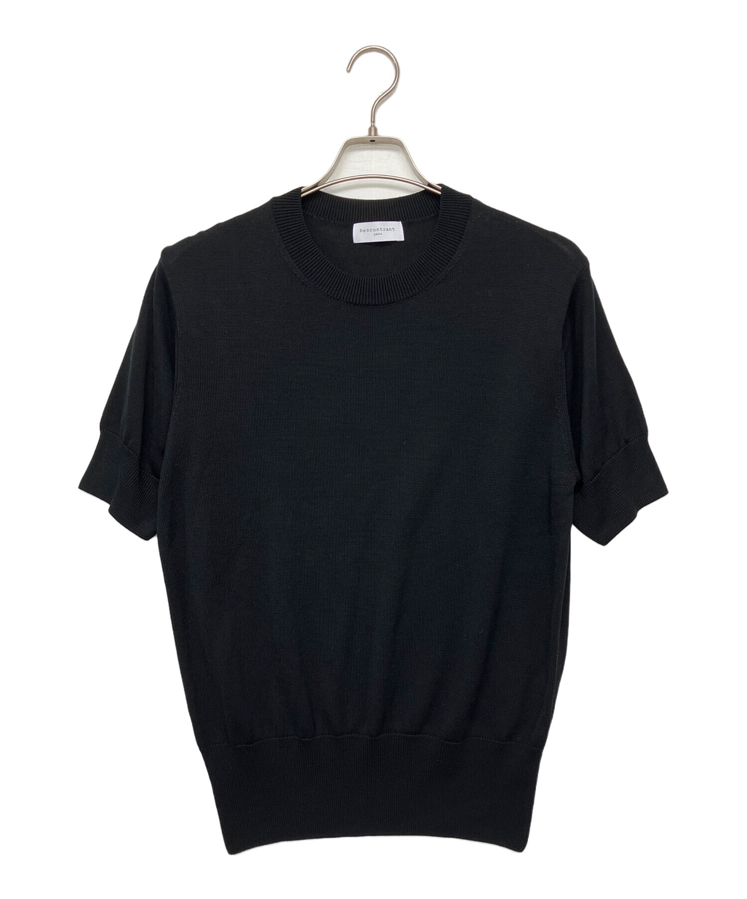 ⁄ RENCONTRANT（レンコントラント）シルククルーネックS⁄Sニット 0 