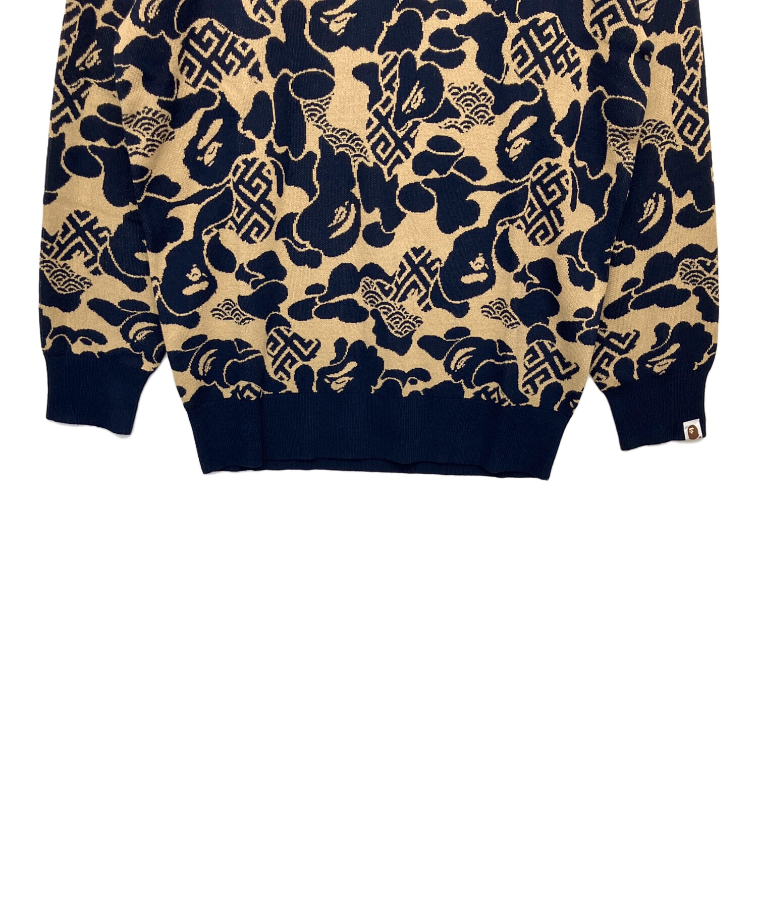 中古・古着通販】A BATHING APE (アベイシングエイプ) ニット ネイビー