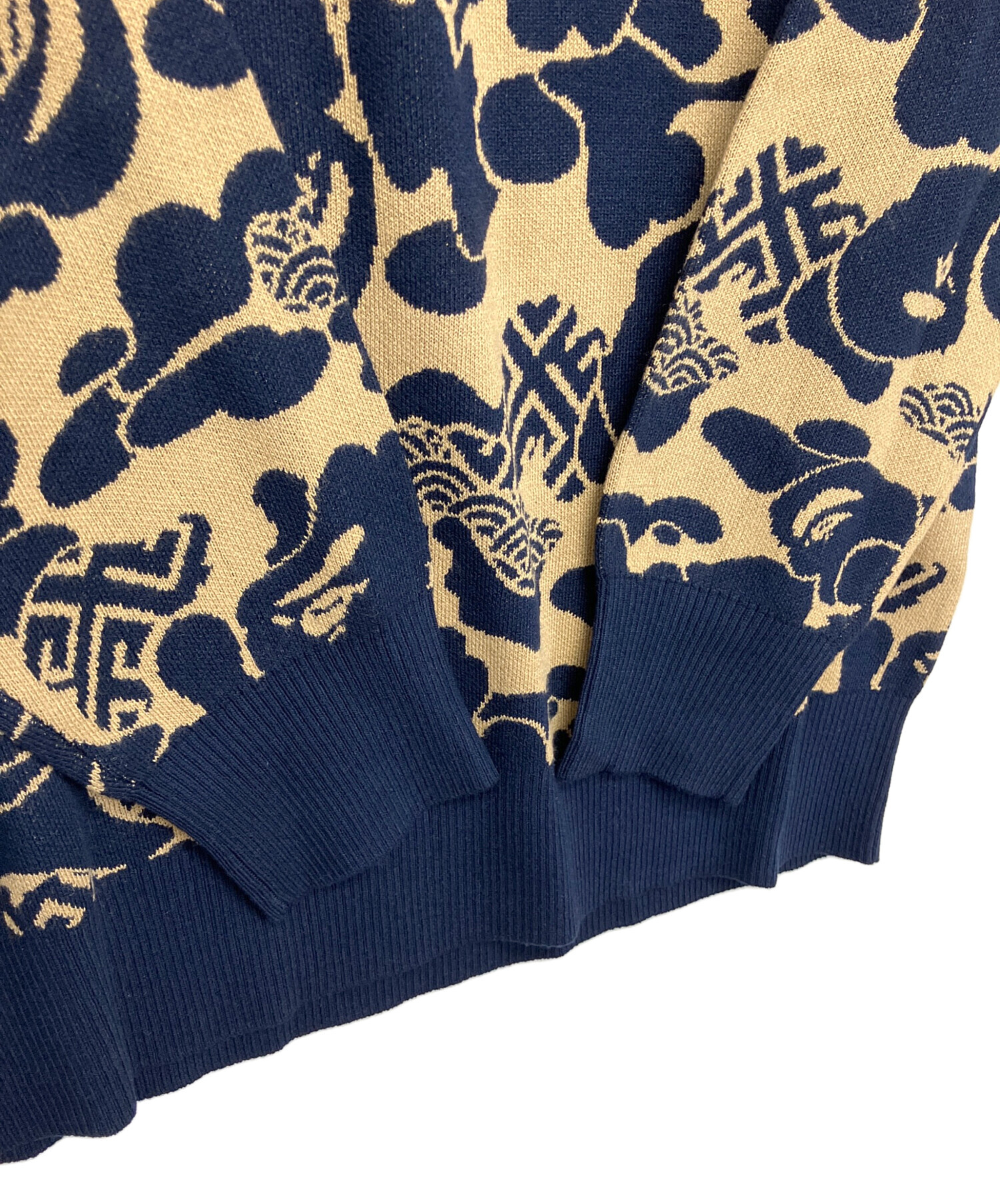 中古・古着通販】A BATHING APE (アベイシングエイプ) ニット ネイビー