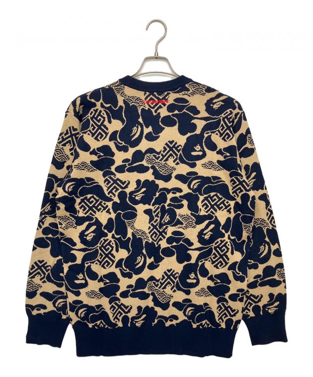 中古・古着通販】A BATHING APE (アベイシングエイプ) ニット ネイビー
