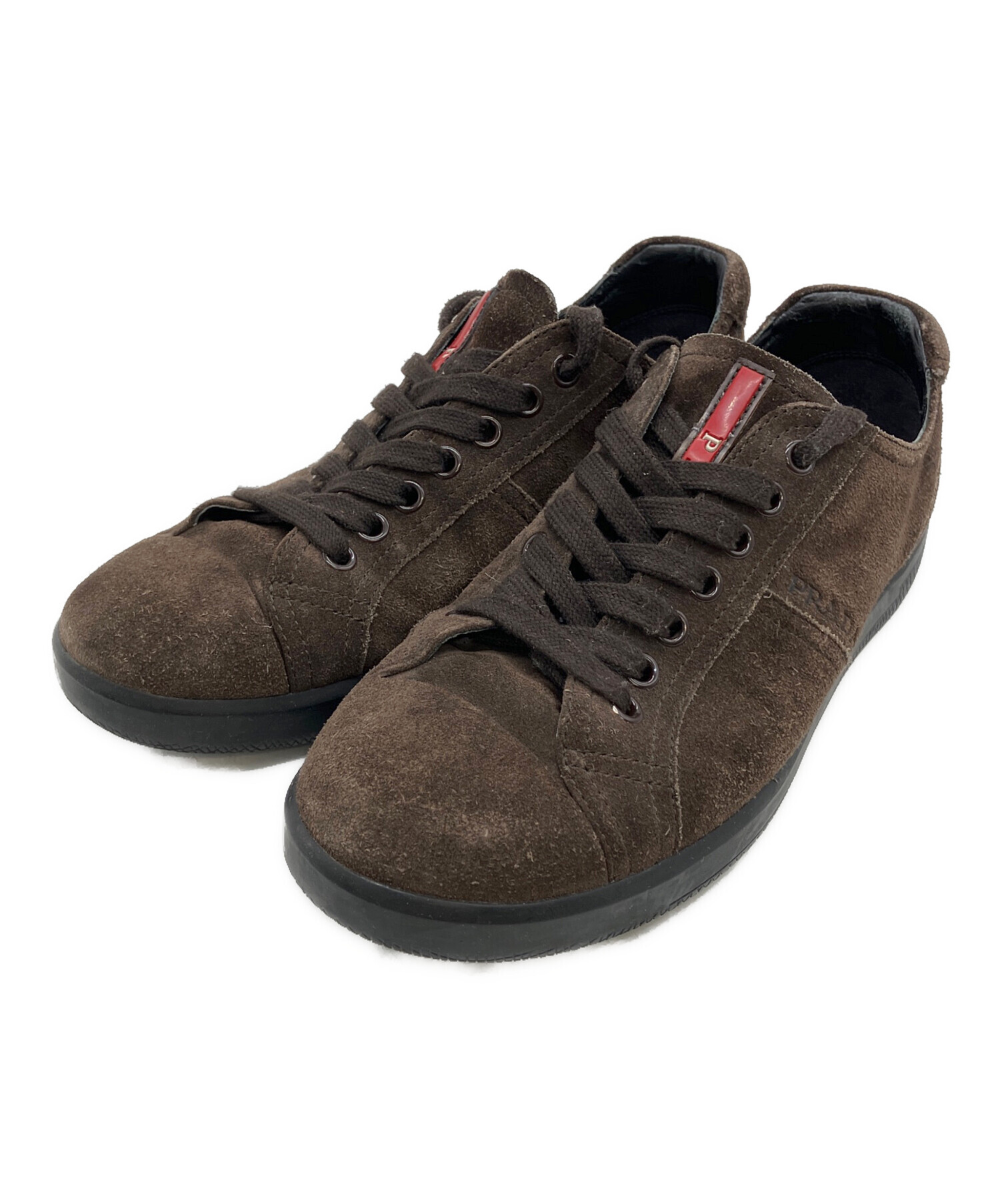 中古・古着通販】PRADA (プラダ) スニーカー ブラウン サイズ:5 