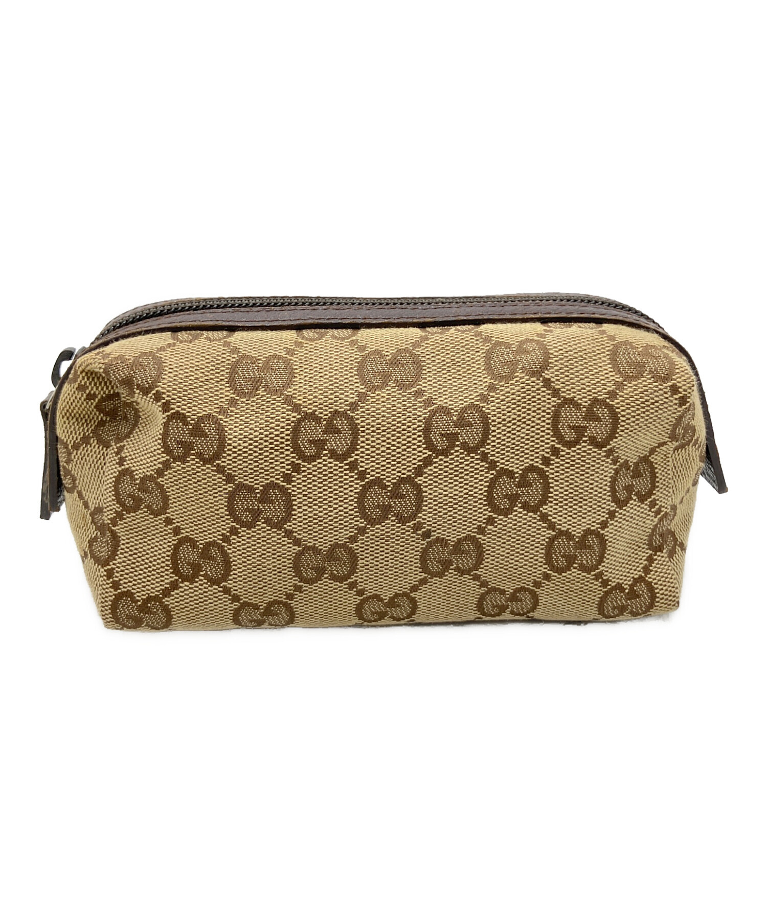 GUCCI コスメポーチ 中古・古着通販】GUCCI (グッチ) GG コスメポーチ ブラウン｜ブランド